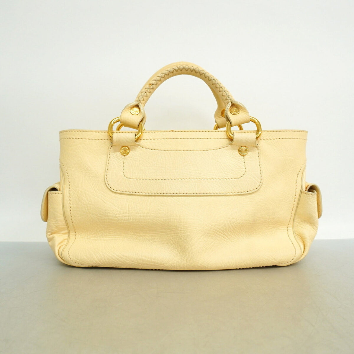Celine Cream Leather Handbag (Pre-Owned)