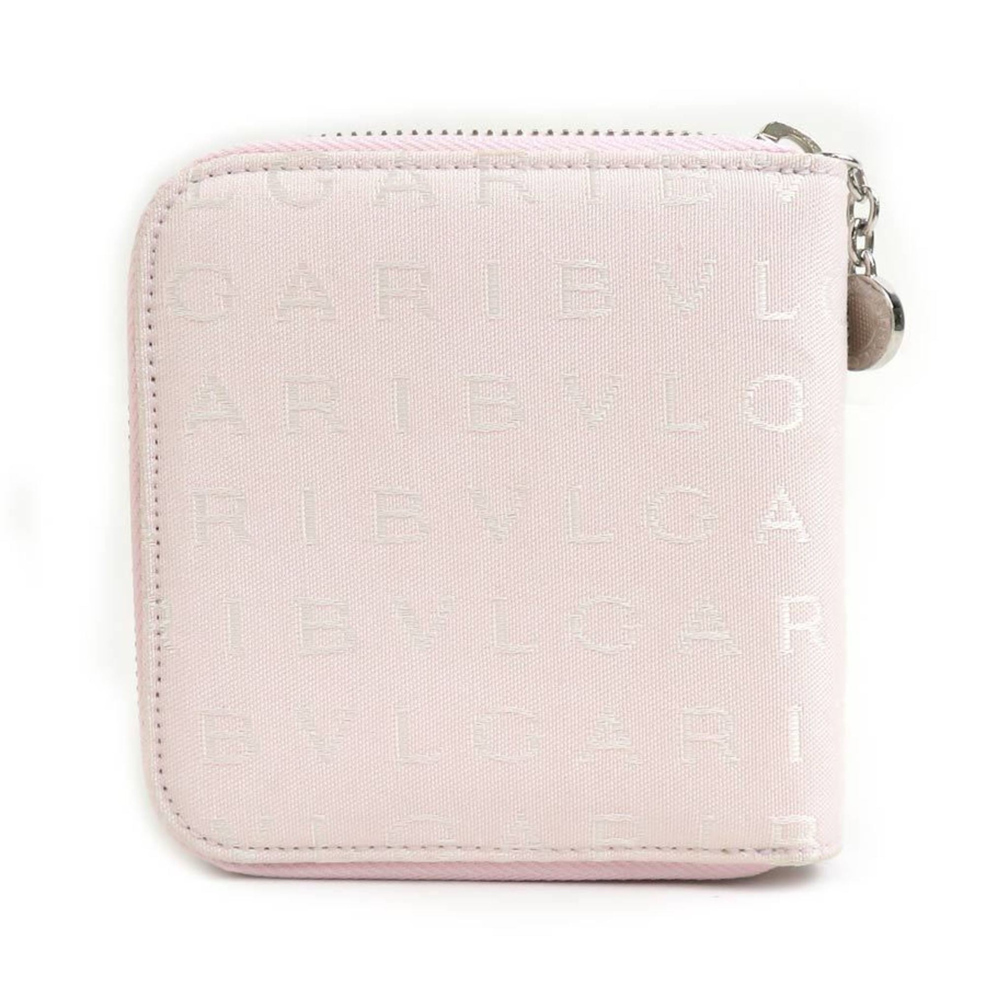 Bvlgari Light Pink Canvas Wallet (Bi-Fold) (Pre-Owned)