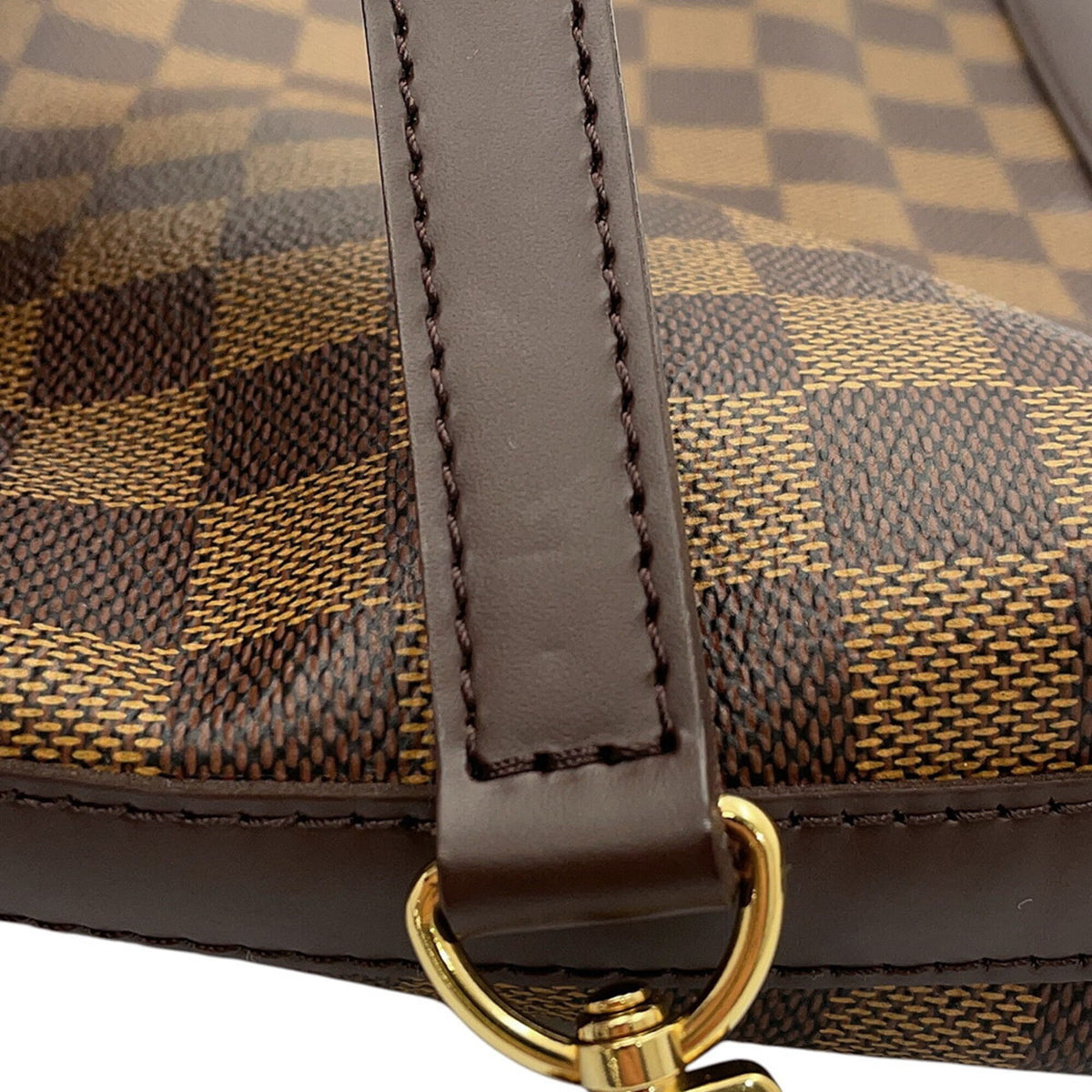 Louis Vuitton Damier Damier Canvas Ebene Red Color Handbag Shoulder Bag (Pre-Owned)