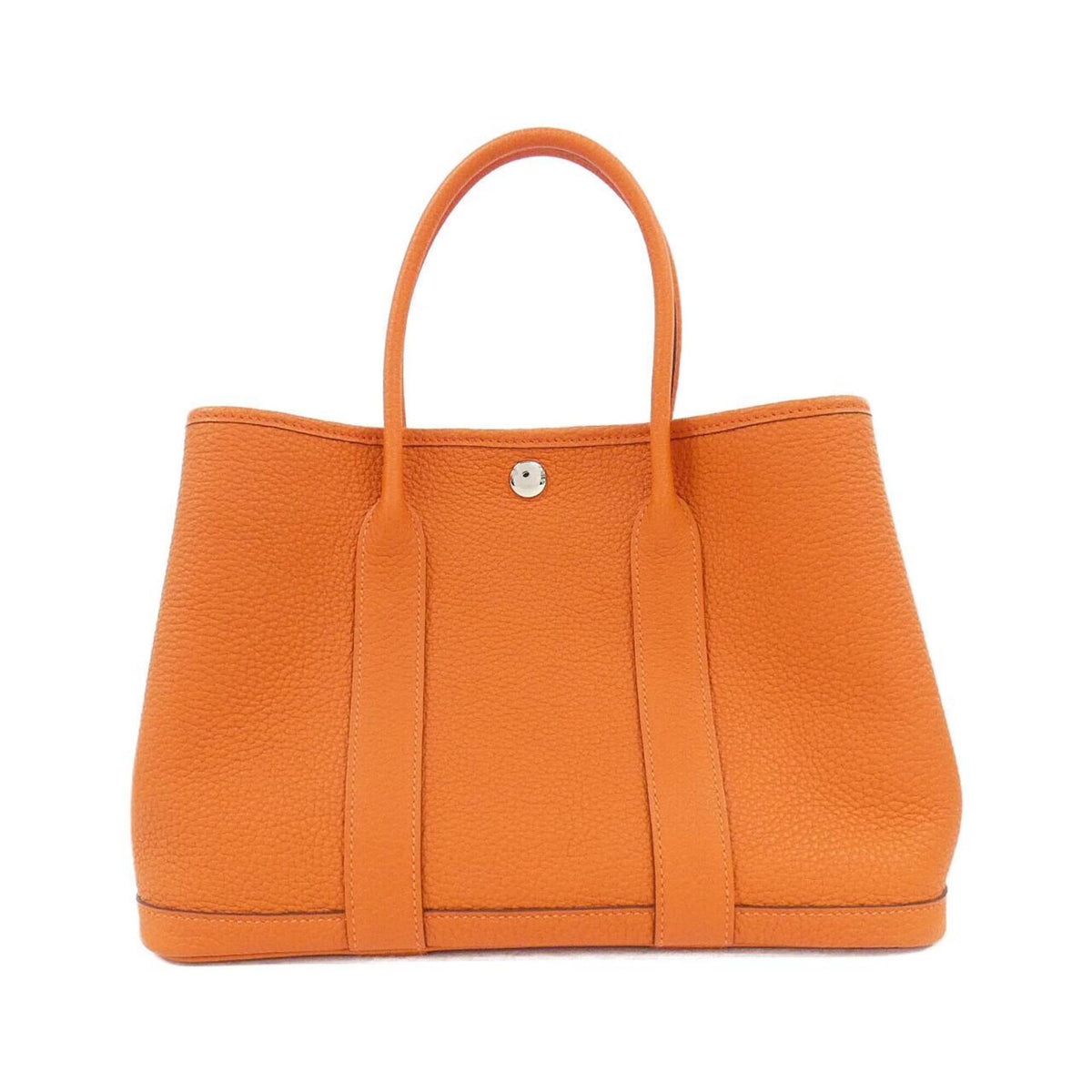 Hermes Capucine Orange Negonda Leather Handbag (Pre-Owned)
