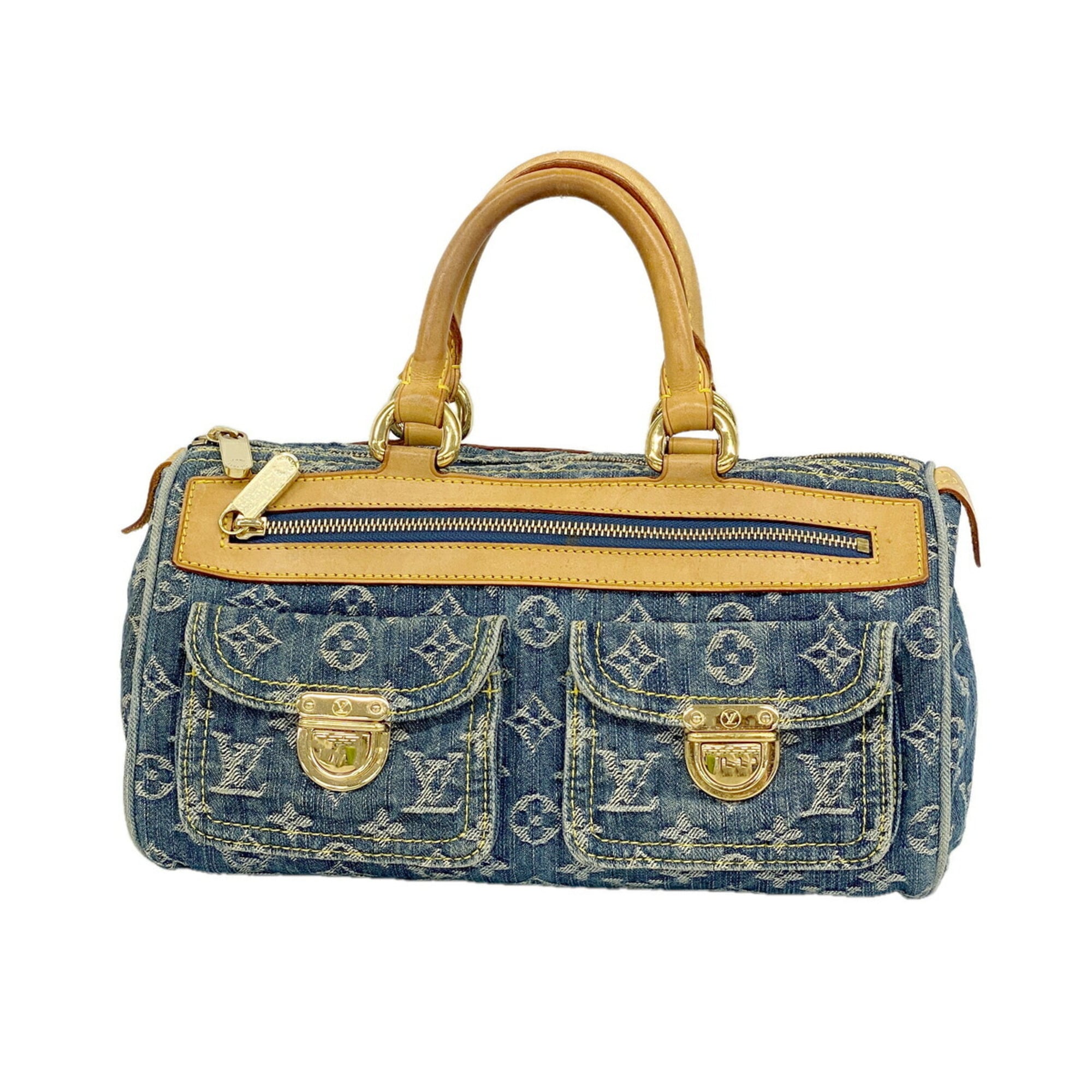 Louis Vuitton Blue Handbag (Pre-Owned)