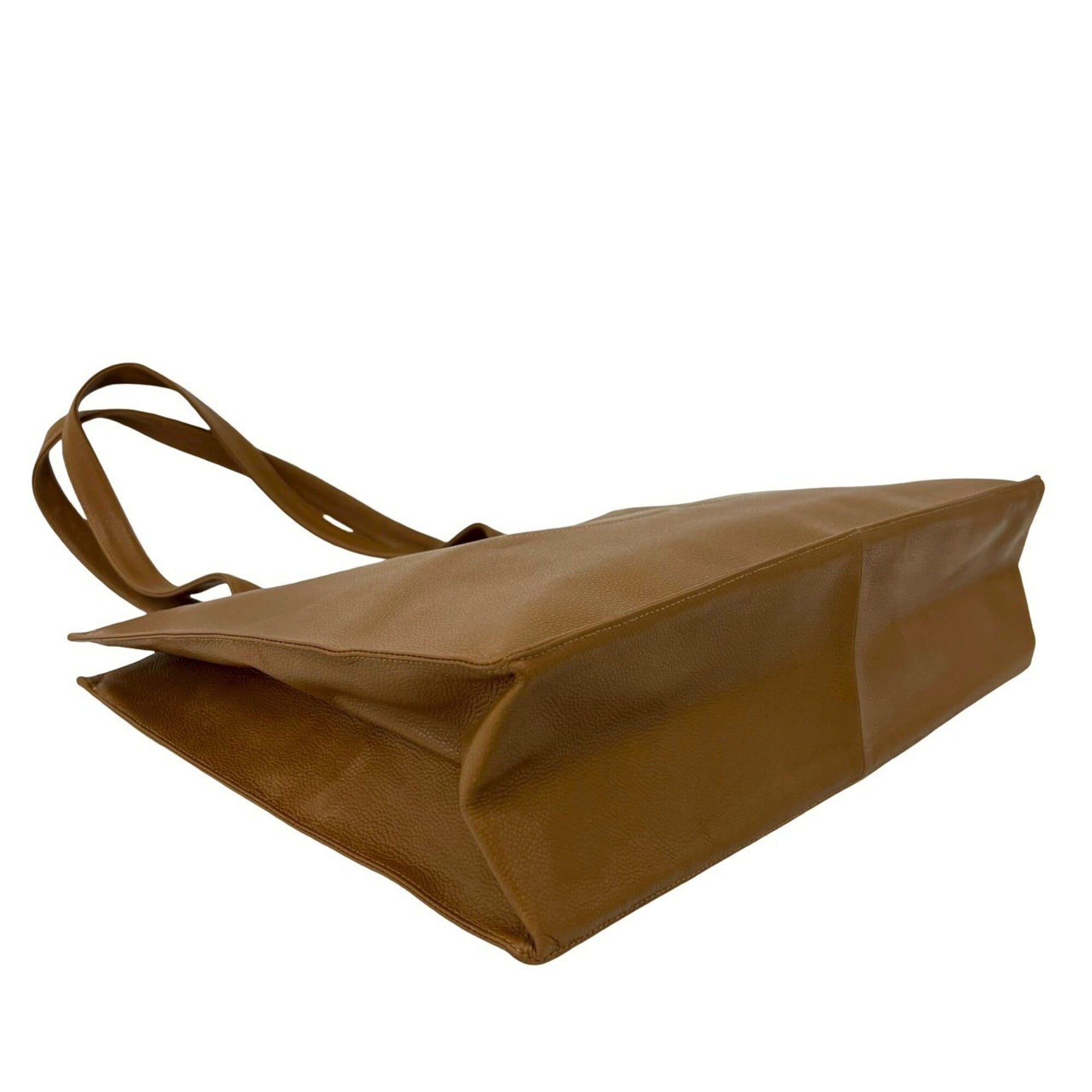 Chanel Brown Grained Calfskin Tote Bag (Pre-Owned)