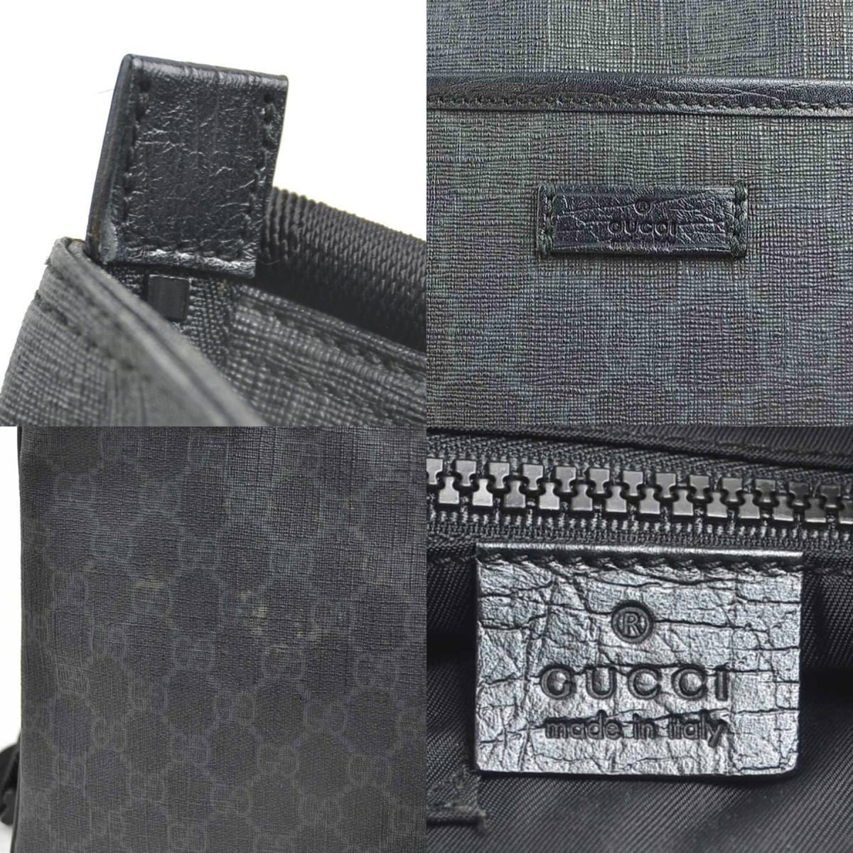 Gucci Black Gg Supreme Shoulder Bag (Pre-Owned)