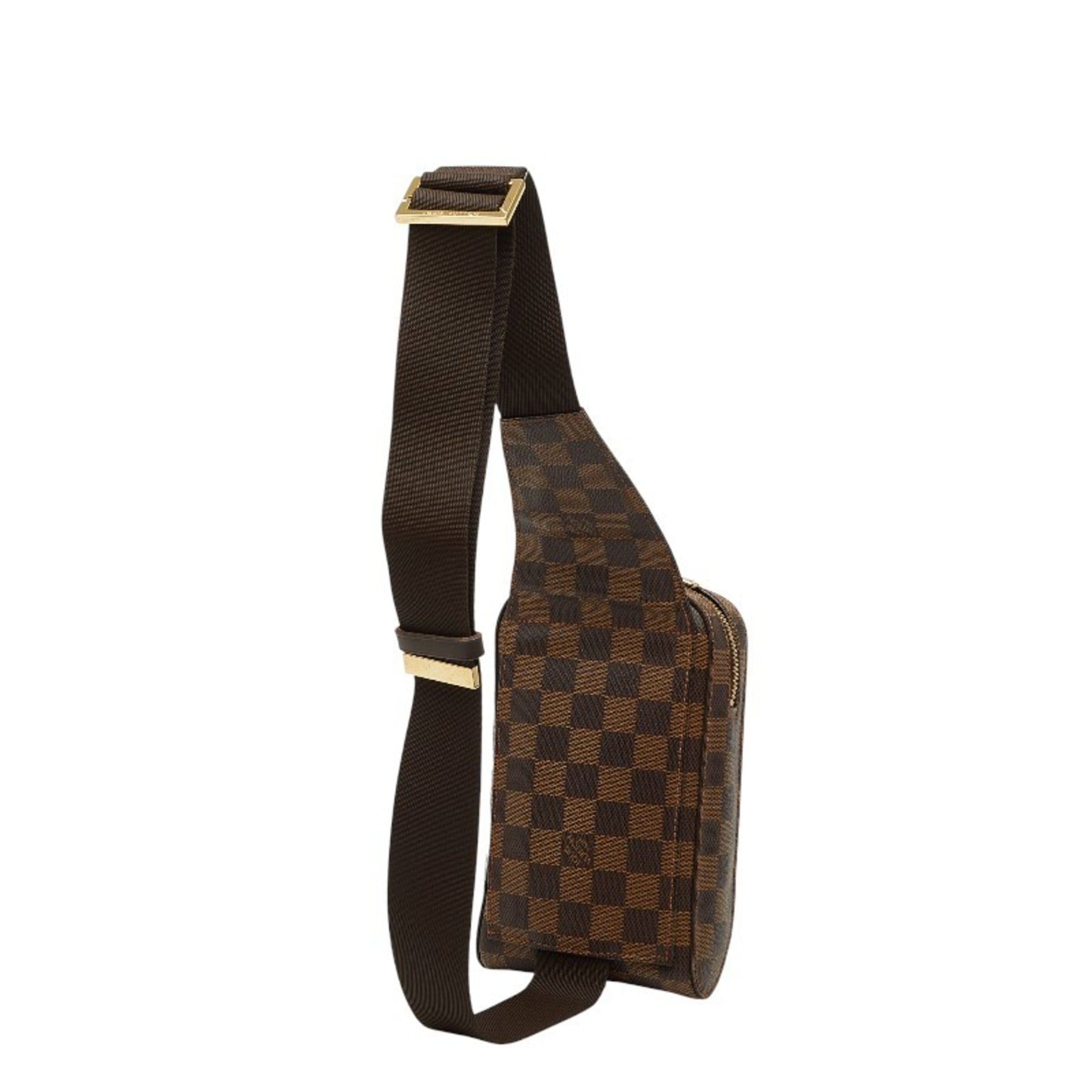 Louis Vuitton Brown Pvc Leather Sling Bag (Pre-Owned)