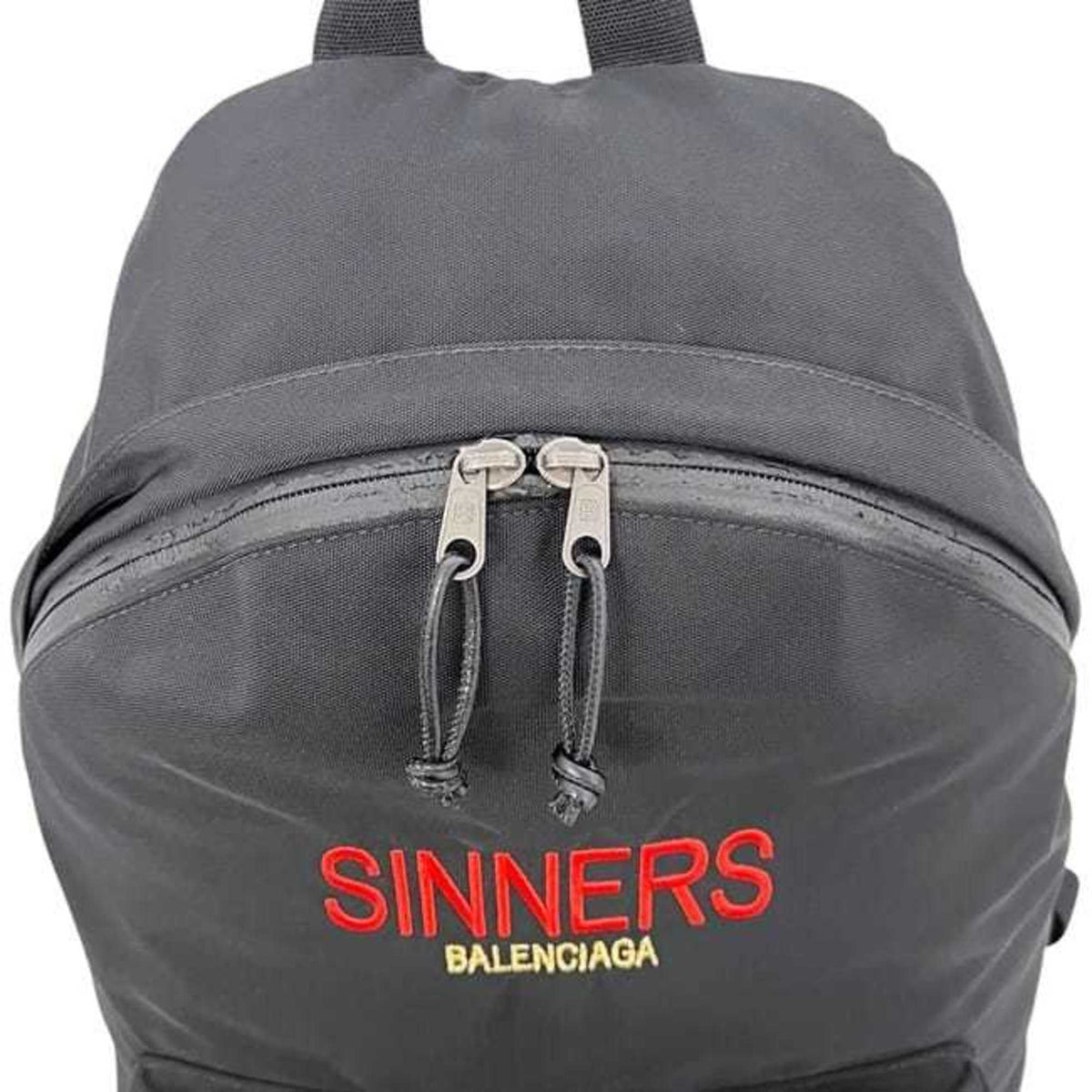 Balenciaga Black Canvas Leather Backpack (Pre-Owned)