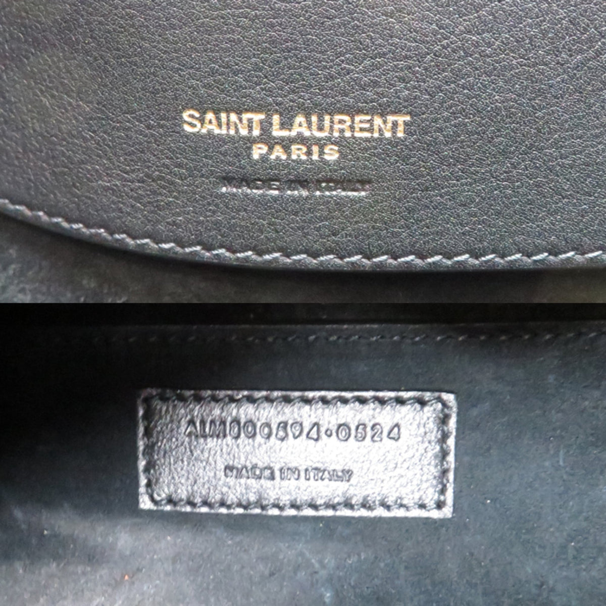 Saint Laurent Black Leather Shoulder Bag (Pre-Owned)