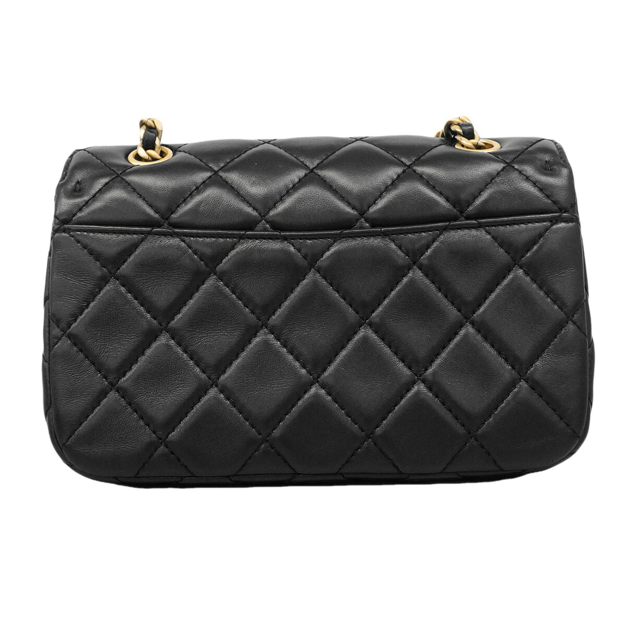 Chanel Black Leather Shoulder Bag (Pre-Owned)