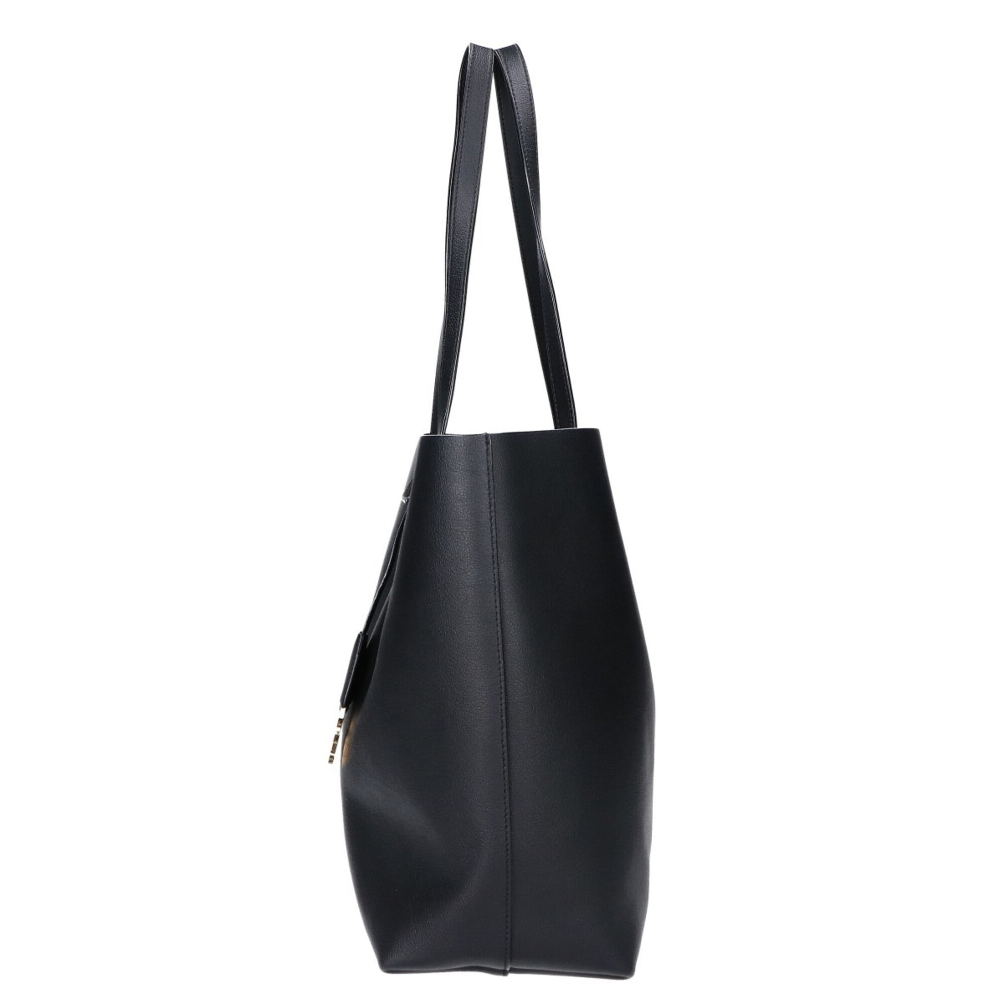 Saint Laurent Black Leather Shopping Bag Tote Bag (Pre-Owned)