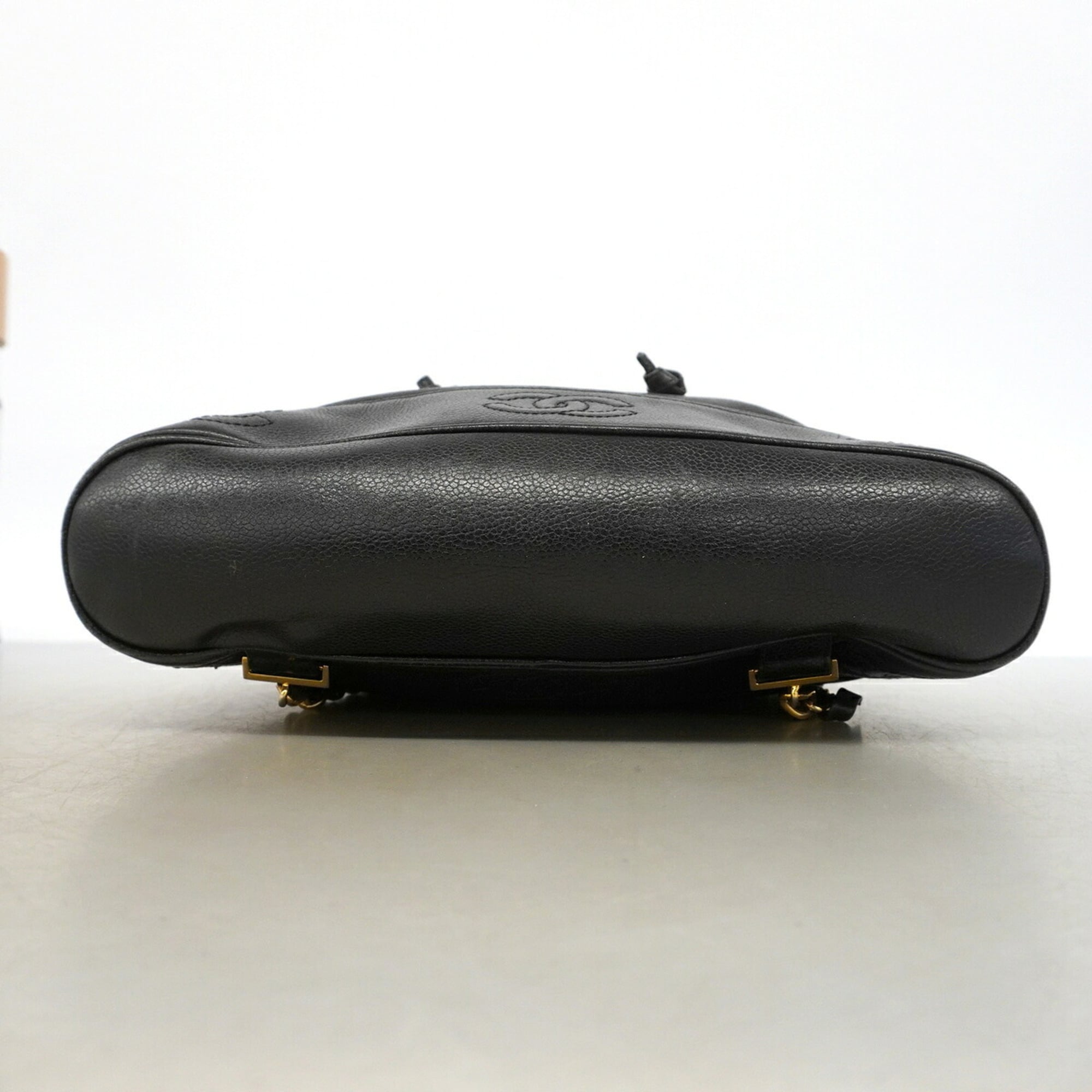 Chanel Black Grained Calfskin Backpack (Pre-Owned)