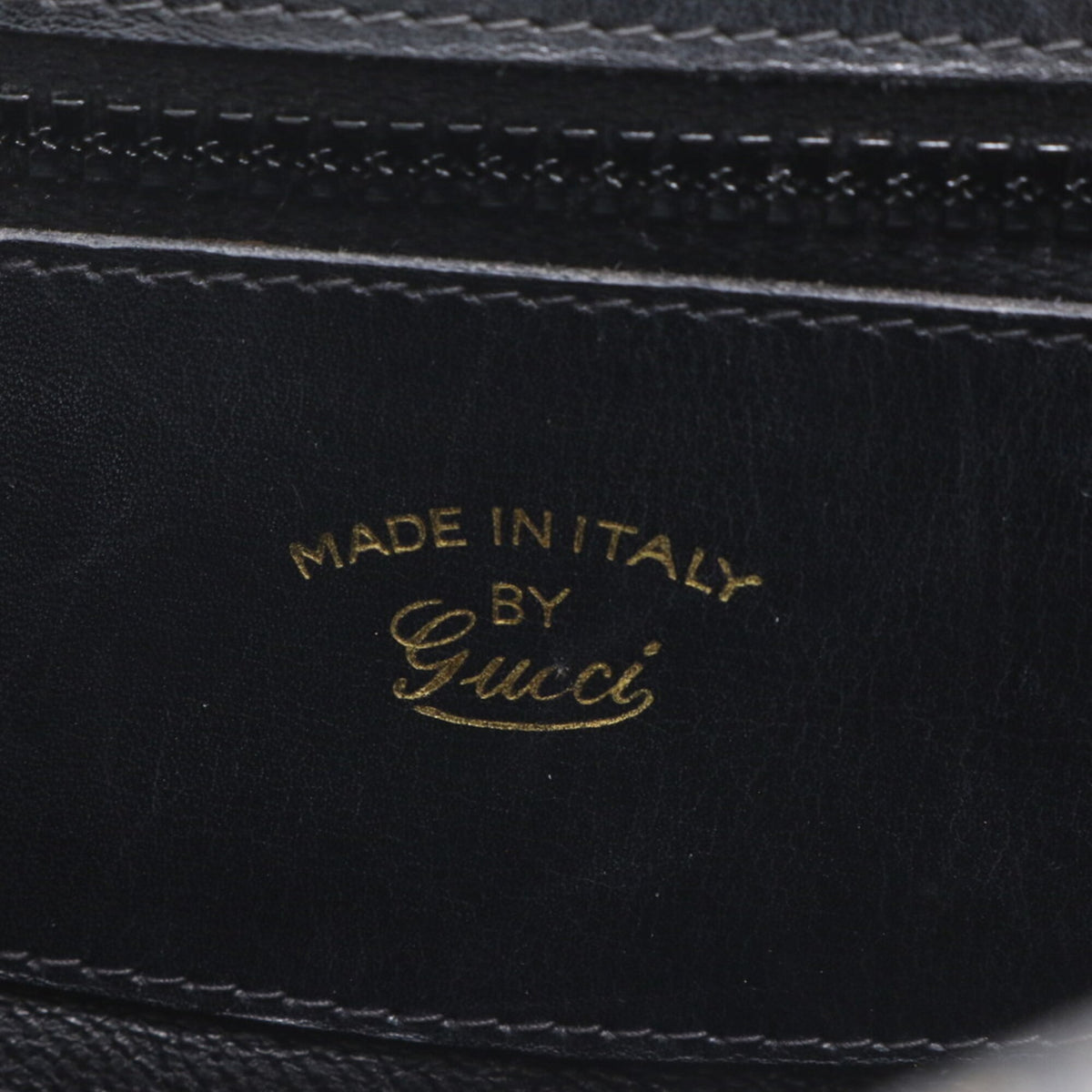Gucci Black Leather Handbag Shoulder Bag Tote Bag (Pre-Owned)