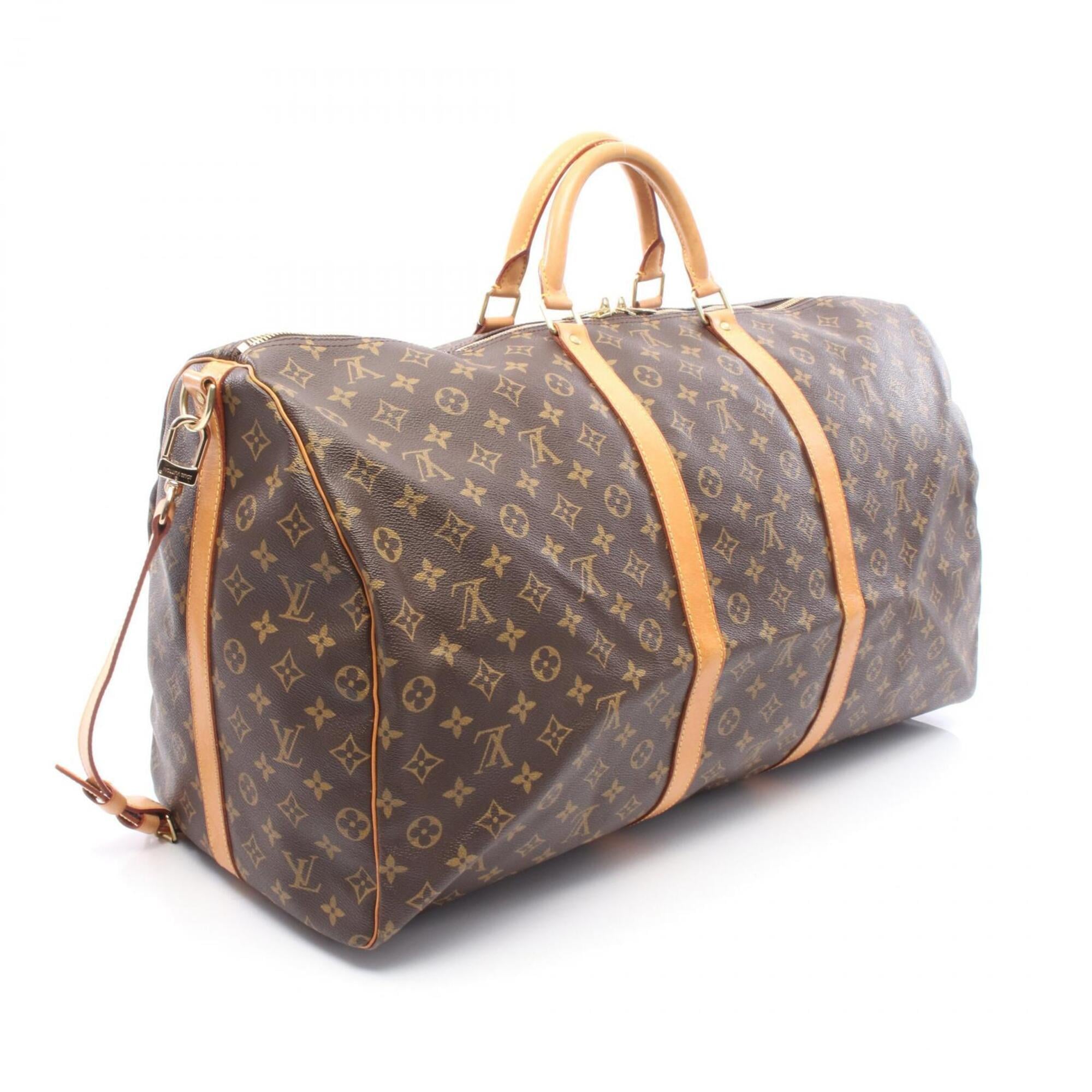 Louis Vuitton Brown Monogram Monogram Leather Boston Bag Handbag (Pre-Owned)