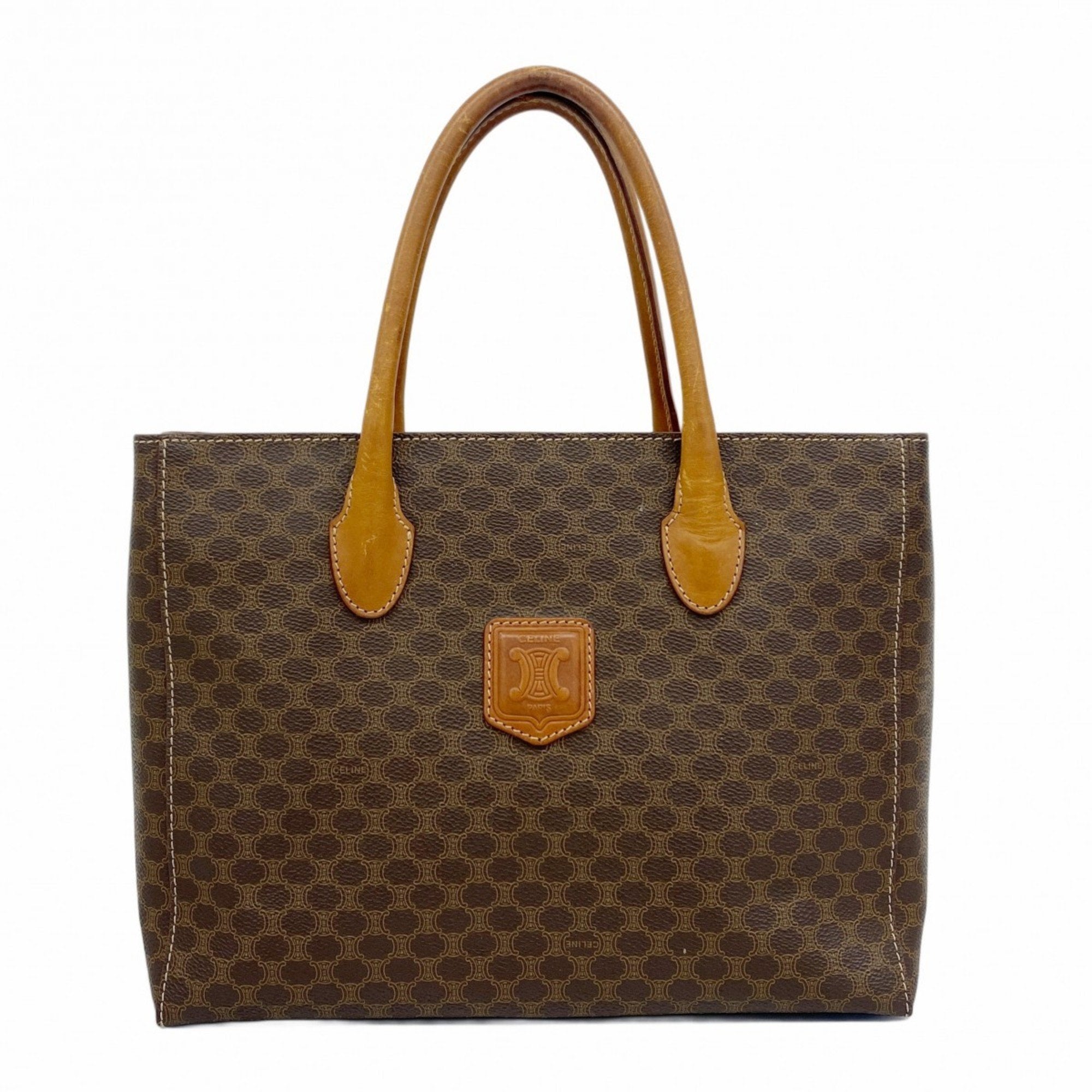 Celine Brown Pvc Tote Bag (Pre-Owned)