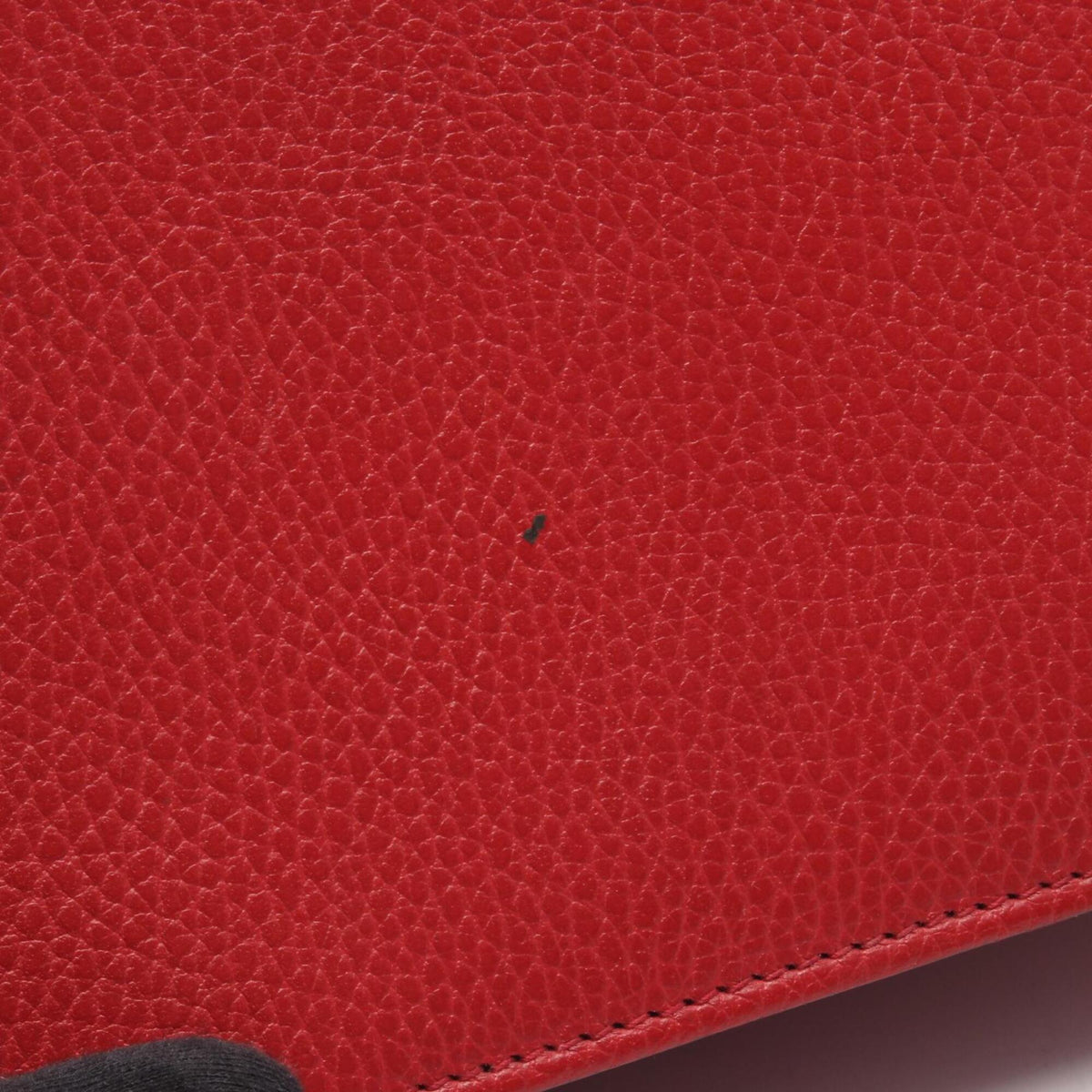 Gucci Red Color Leather Handbag Shoulder Bag (Pre-Owned)
