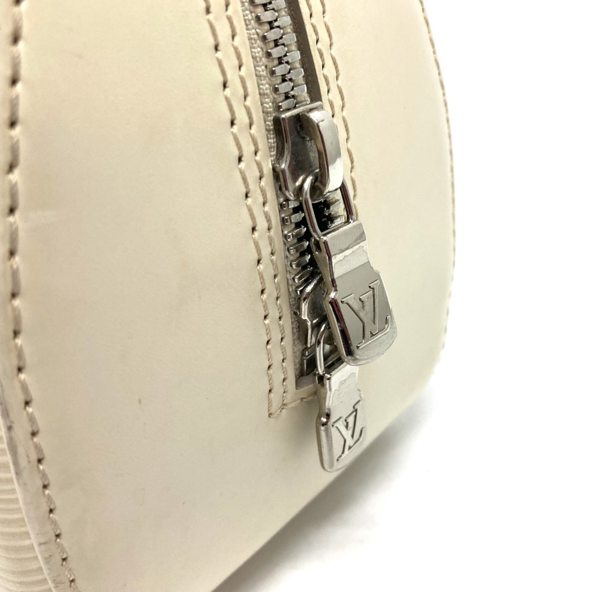 Louis Vuitton White Leather Handbag (Pre-Owned)
