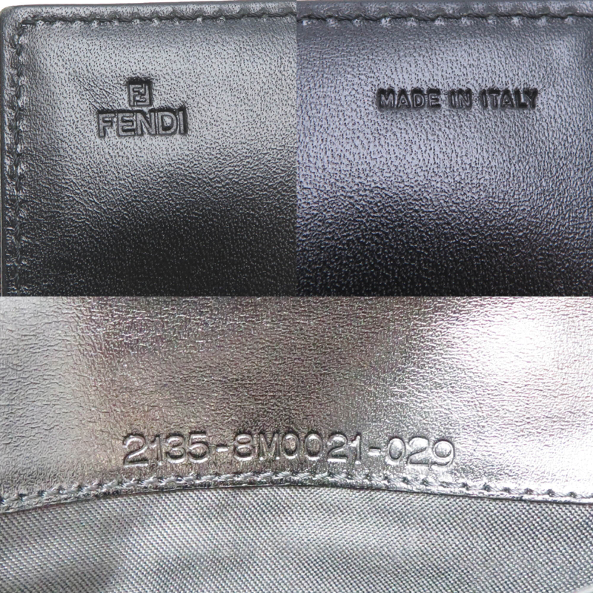 Fendi Brown Canvas Leather Long Wallet (Bi-Fold) (Pre-Owned)