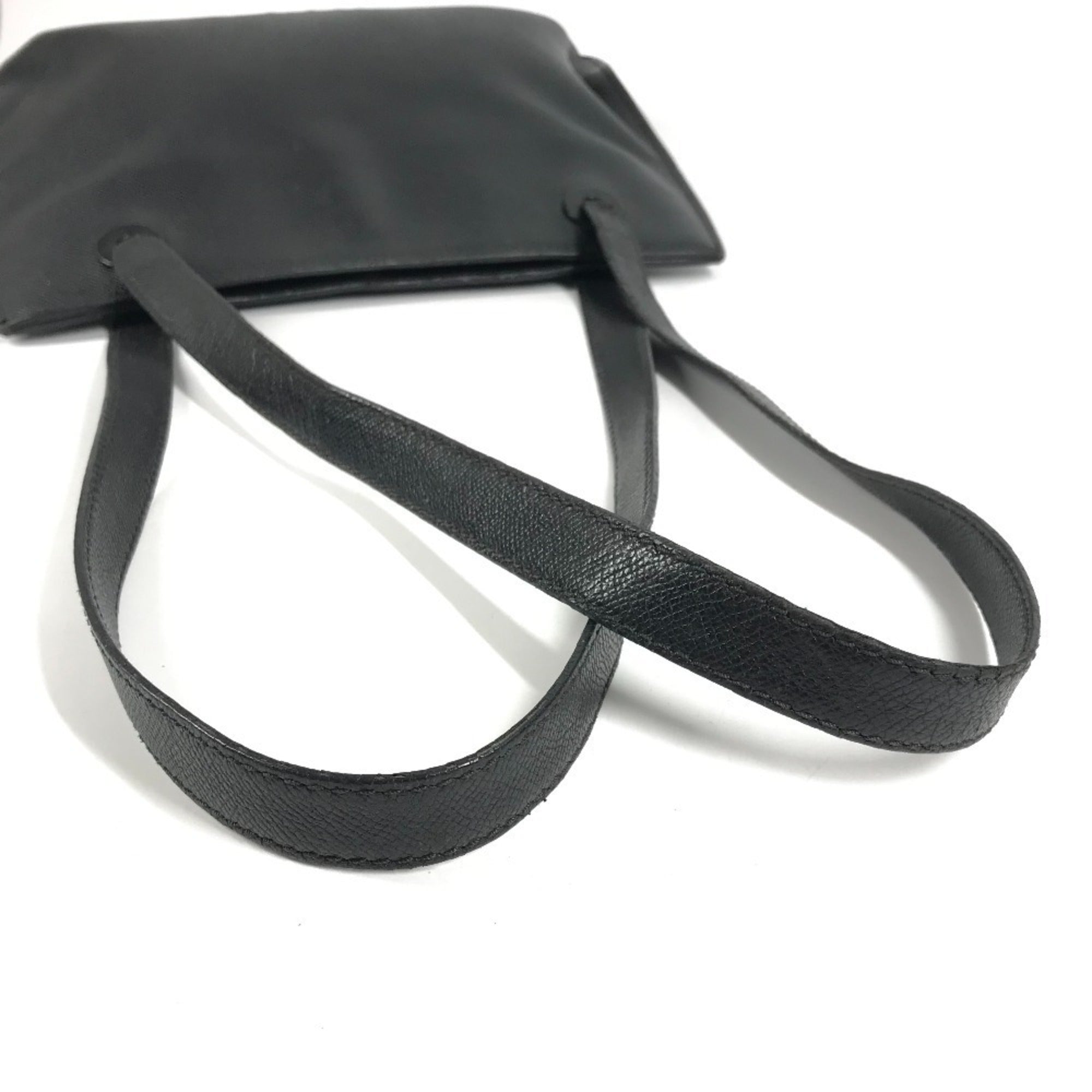 Chanel Black Grained Calfskin Shoulder Bag Tote Bag (Pre-Owned)