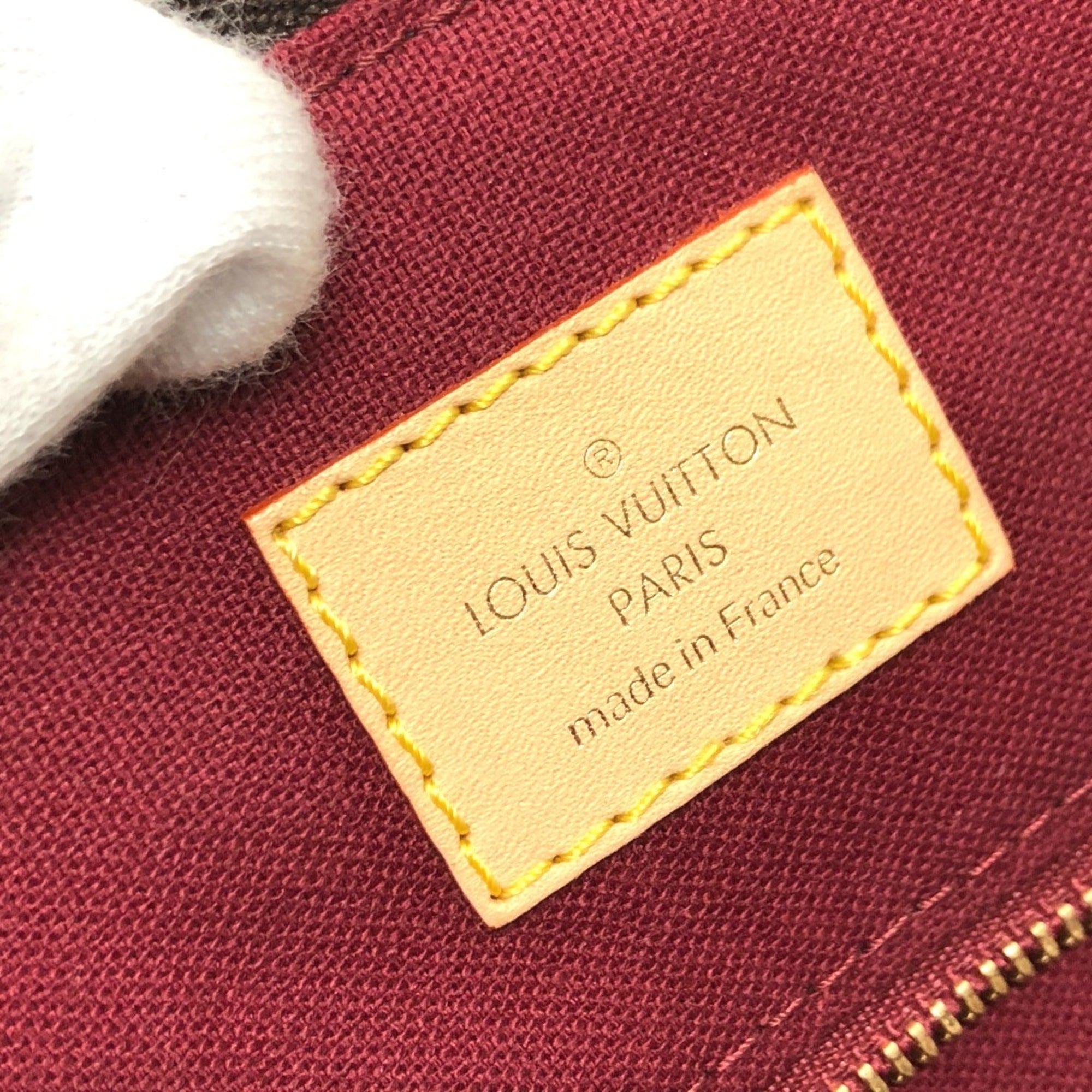 Louis Vuitton Monogram Brown Galle Monogram Red Color Monogram Handbag (Pre-Owned)