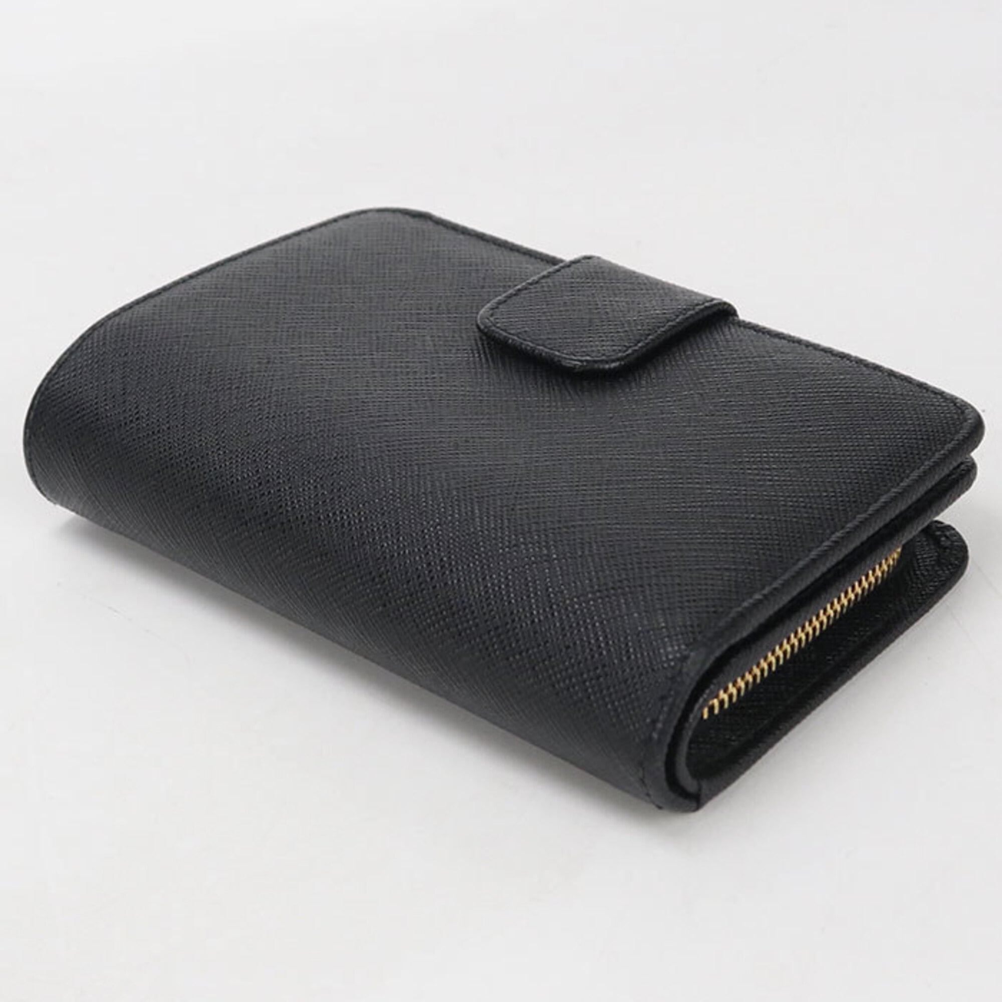 Prada Black Leather Wallet (Bi-Fold) (Pre-Owned)