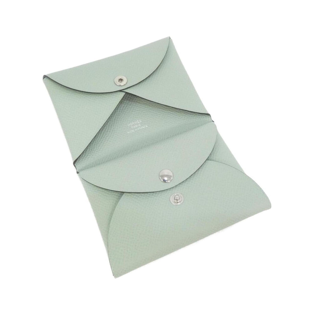 Hermes Green Light Green Vert Epsom Leather Coin Purse/Coin Case (Pre-Owned)