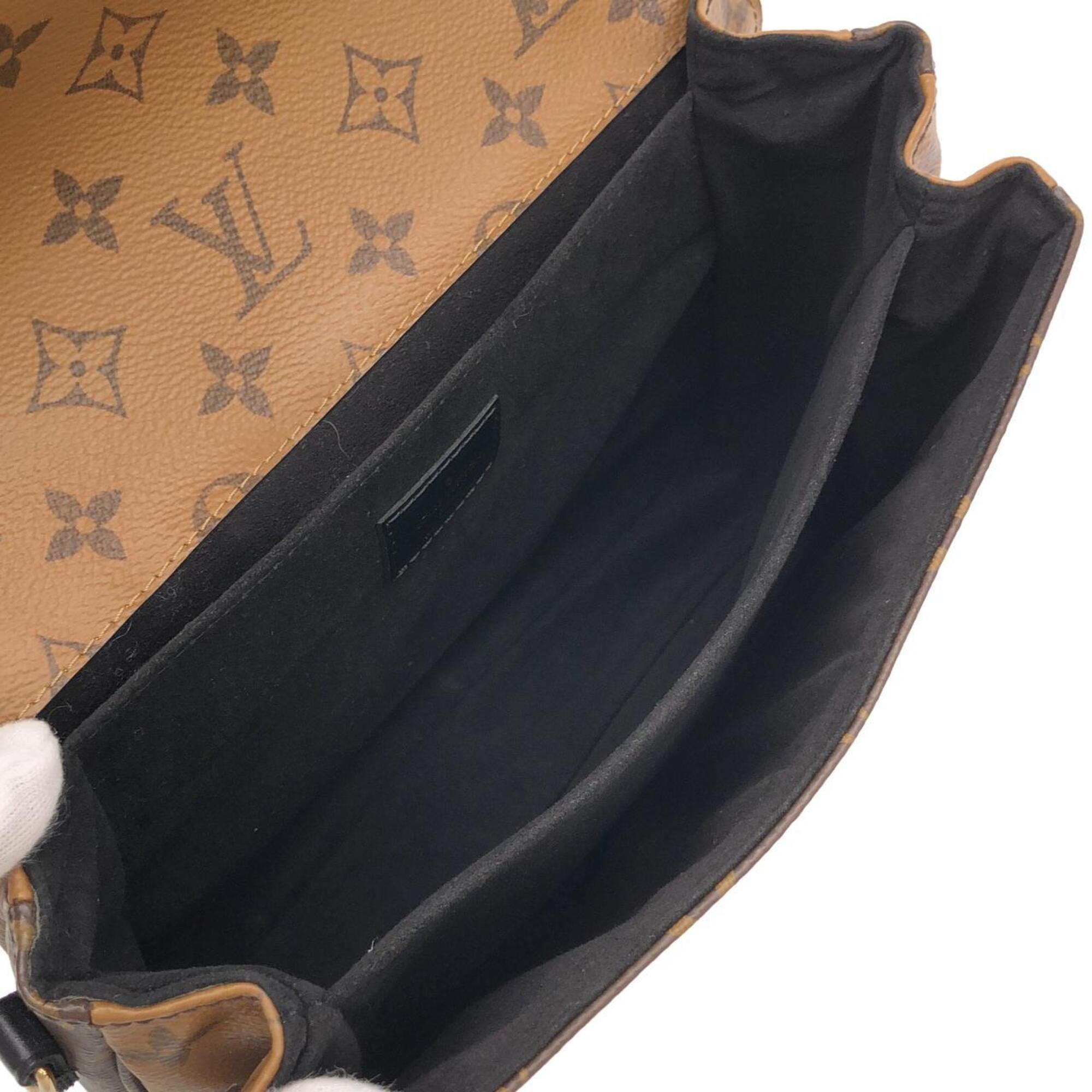 Louis Vuitton Brown Coated Canvas Handbag Pochette (Pre-Owned)