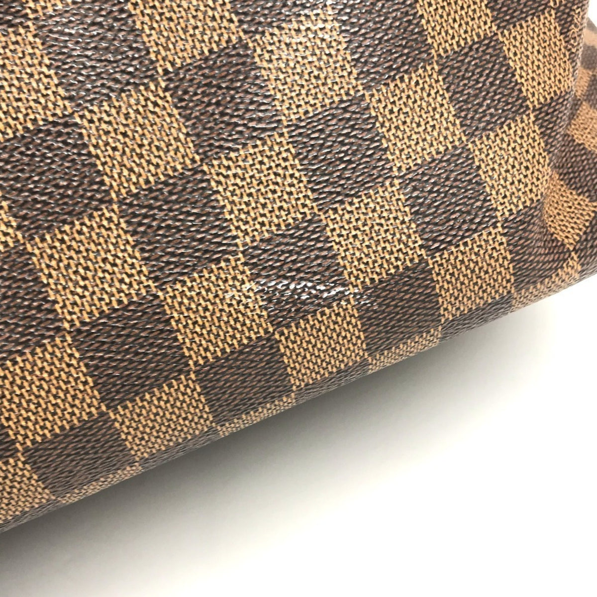 Louis Vuitton Brown Damier Canvas Boston Bag Handbag Tote Bag (Pre-Owned)