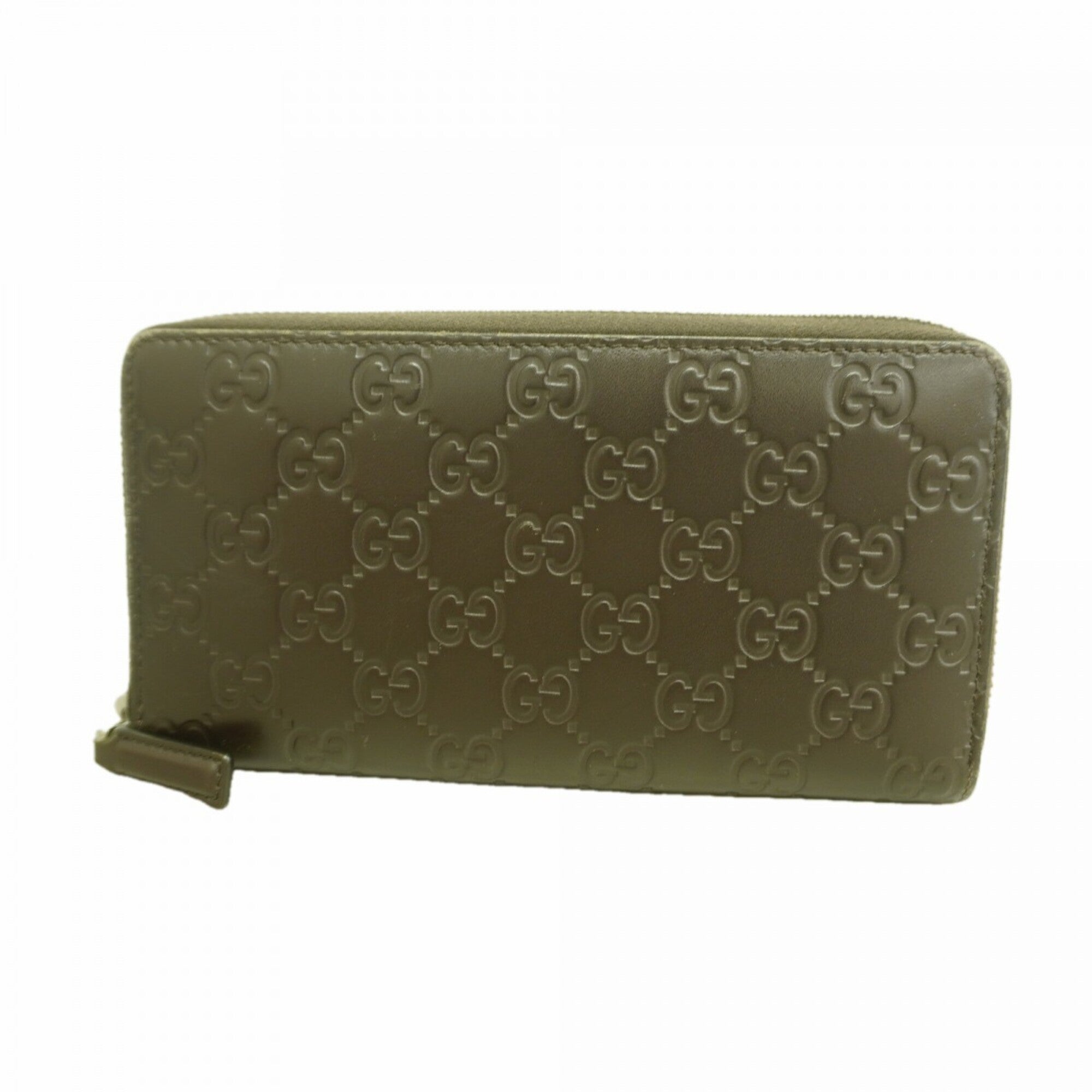 Gucci Brown Leather Long Wallet (Bi-Fold) (Pre-Owned)