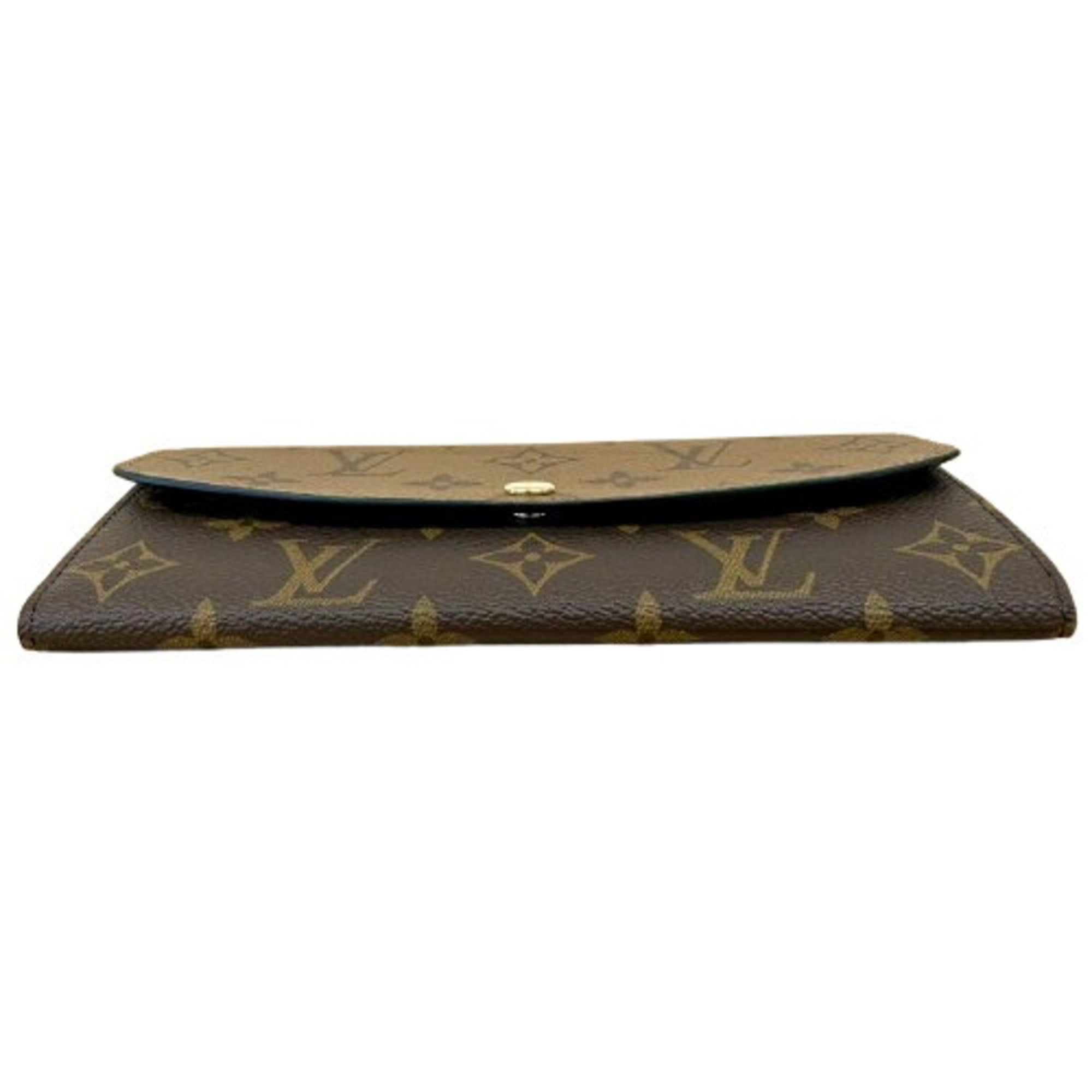 Louis Vuitton Brown Monogram Reverse Monogram Reverse Long Wallet (Bi-Fold) (Pre-Owned)