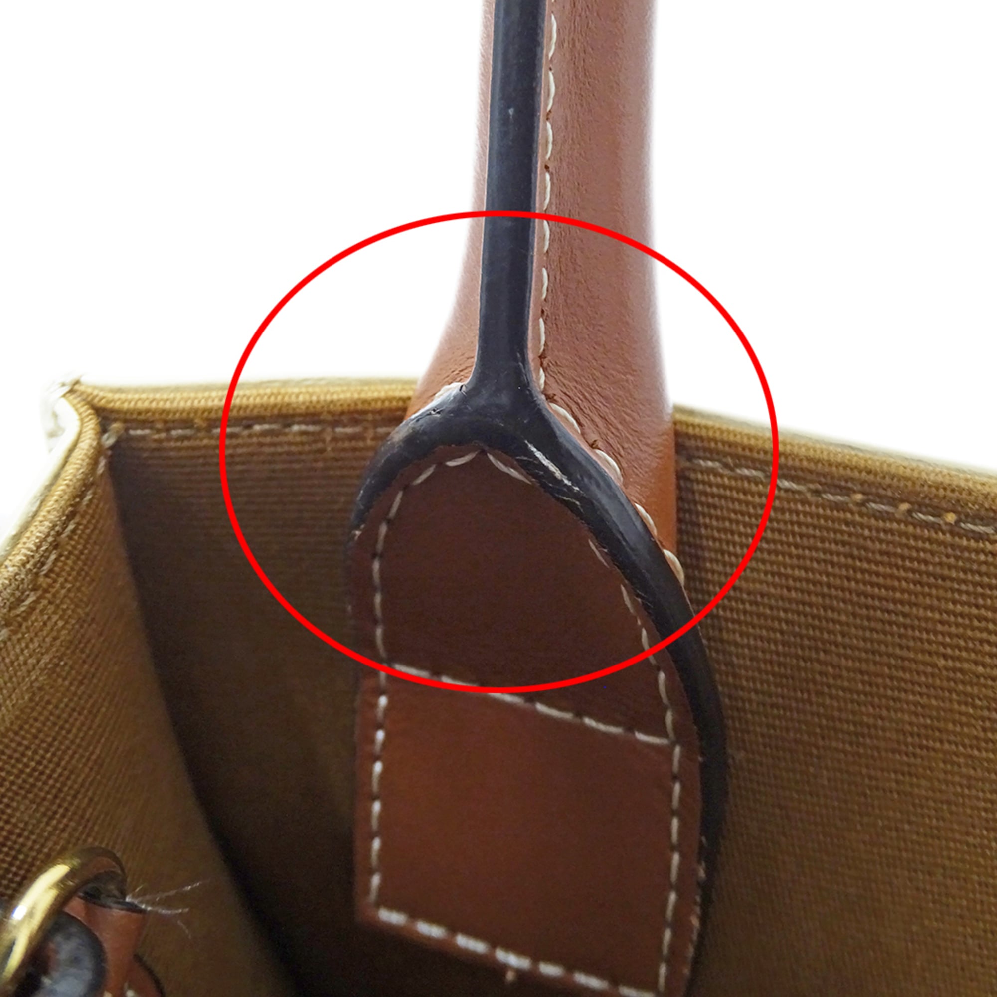 Celine Brown White Handbag Shoulder Bag (Pre-Owned)