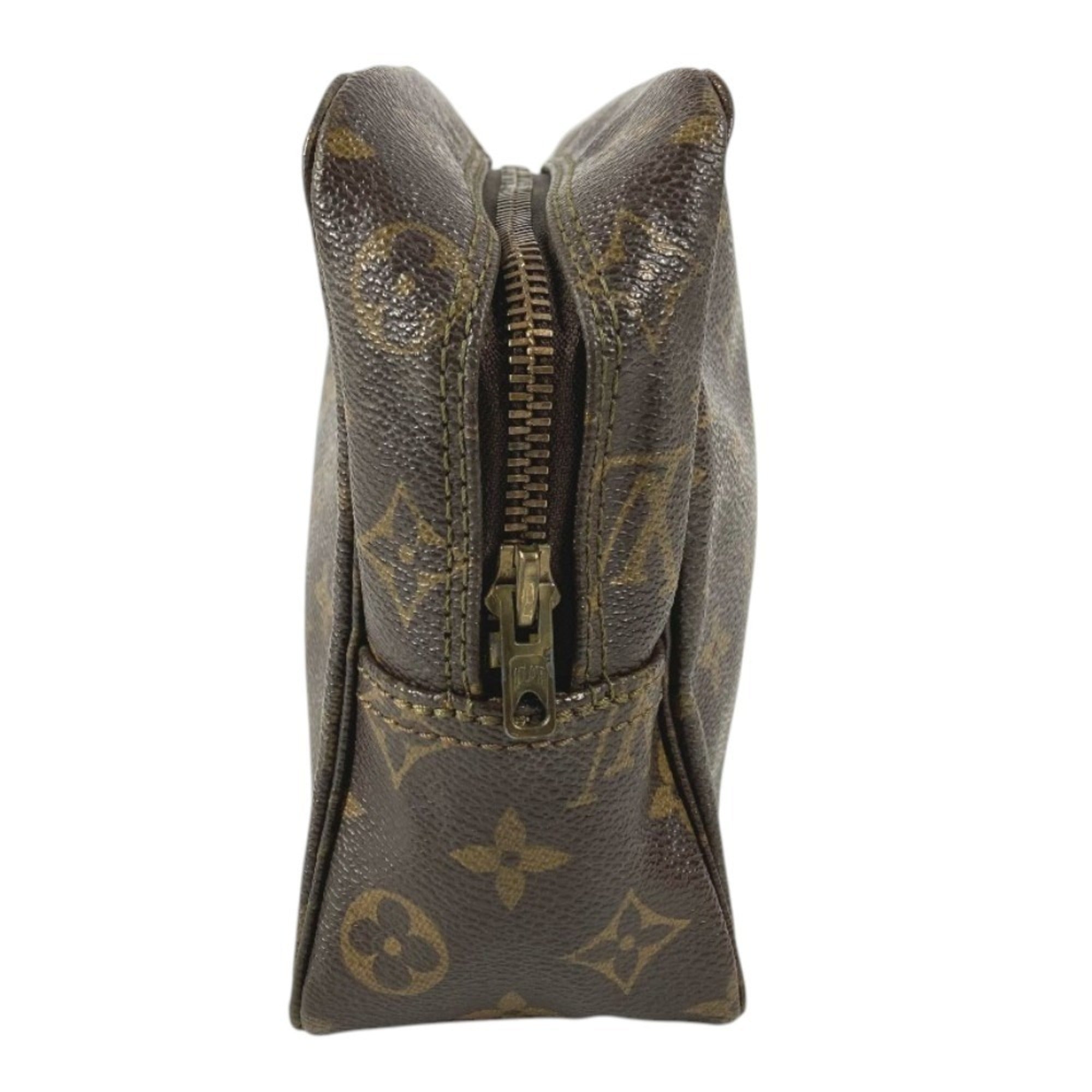 Louis Vuitton Brown Monogram Canvas Clutch Bag Pouch (Pre-Owned)