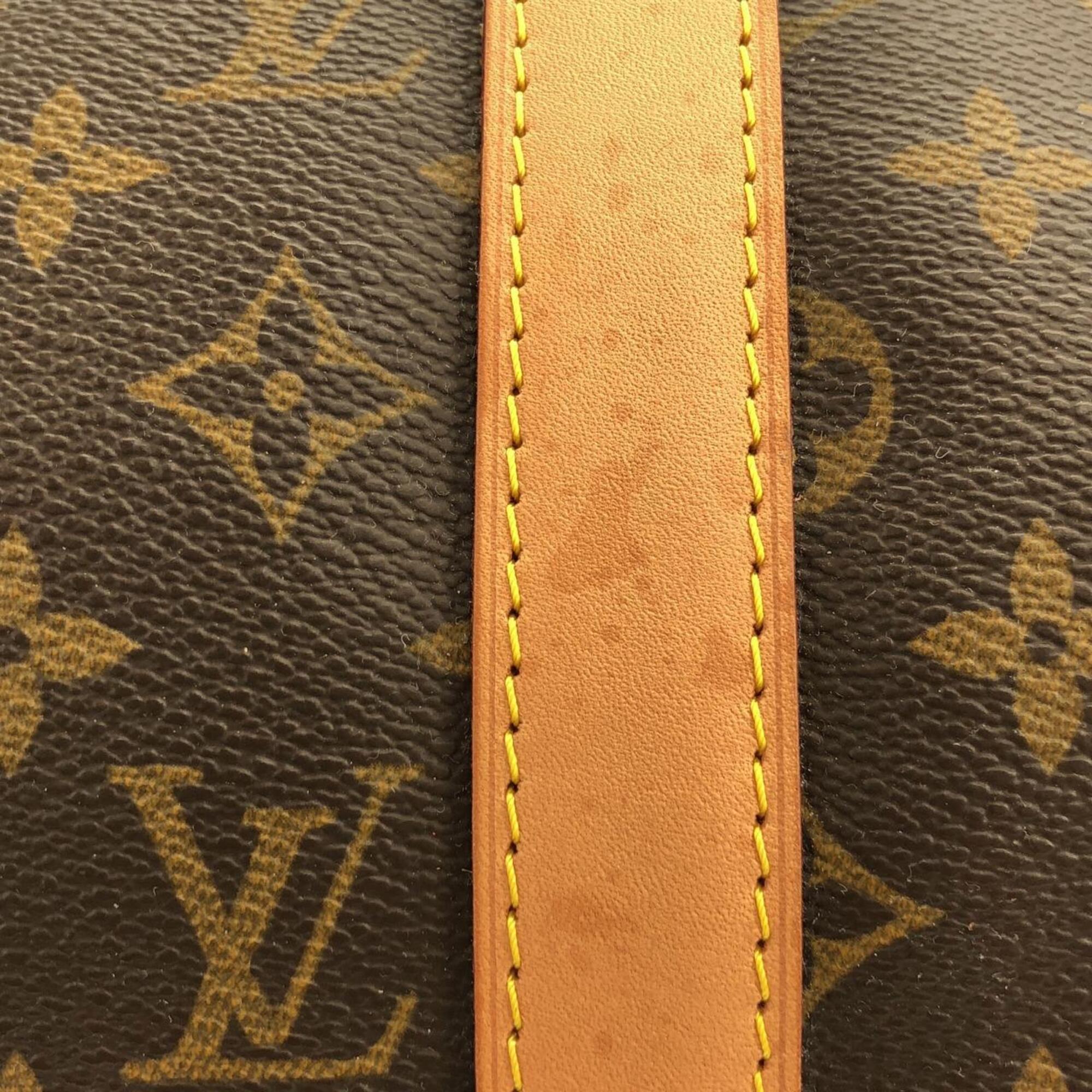 Louis Vuitton Marron Coated Canvas Boston Bag (Pre-Owned)