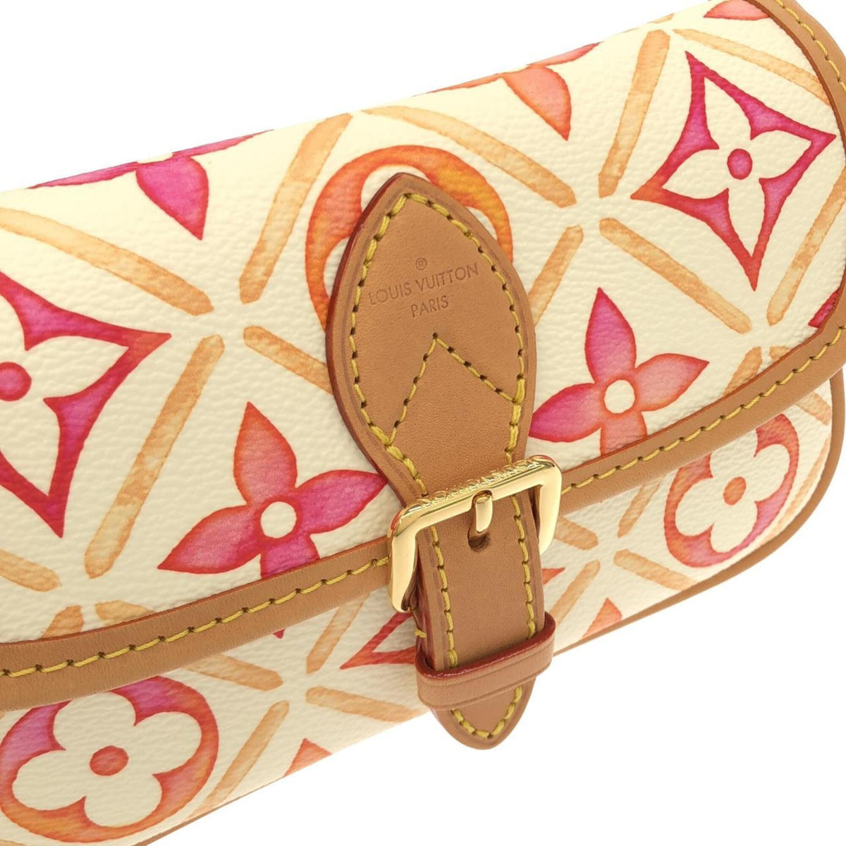 Louis Vuitton Corail Coated Canvas Handbag (Pre-Owned)