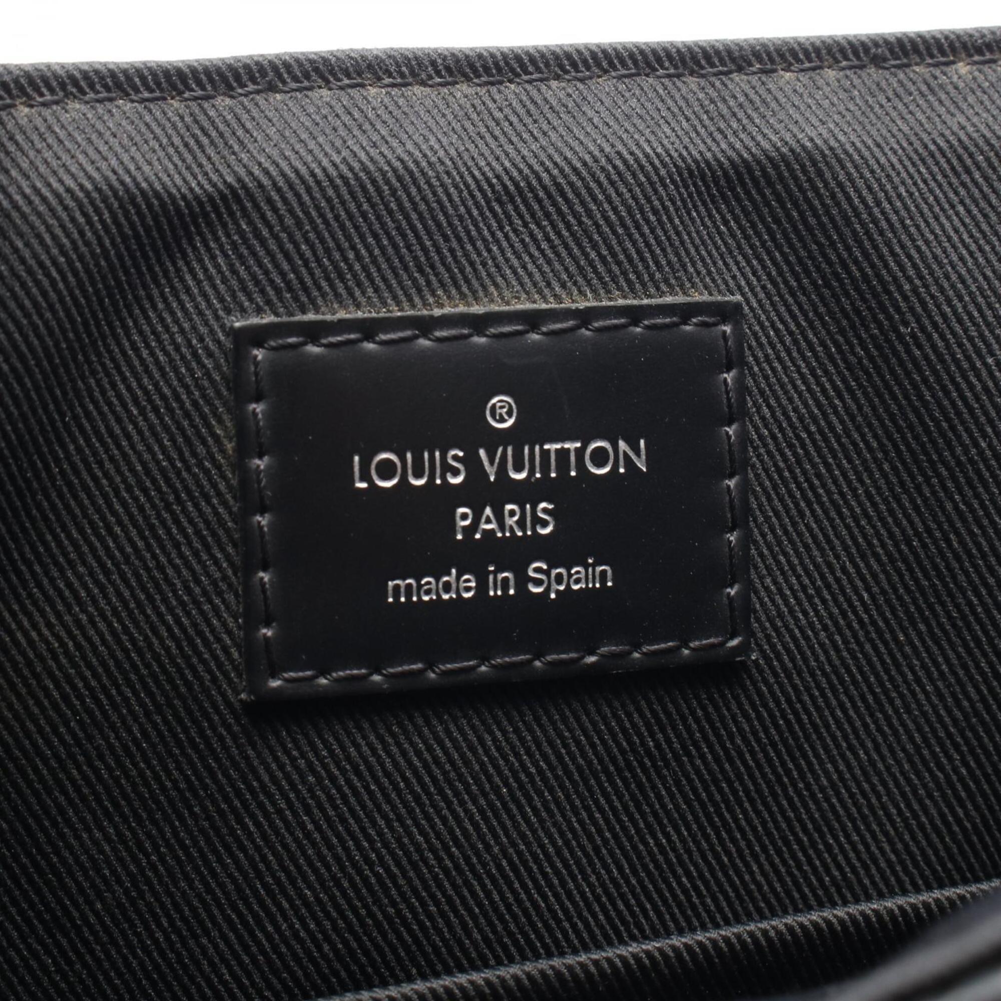 Louis Vuitton Black Pvc Leather Handbag Shoulder Bag (Pre-Owned)