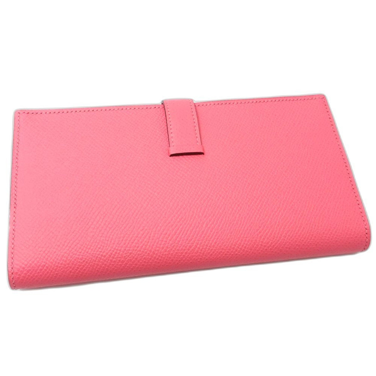 Hermes Pink Epsom Leather Long Wallet (Bi-Fold) (Pre-Owned)