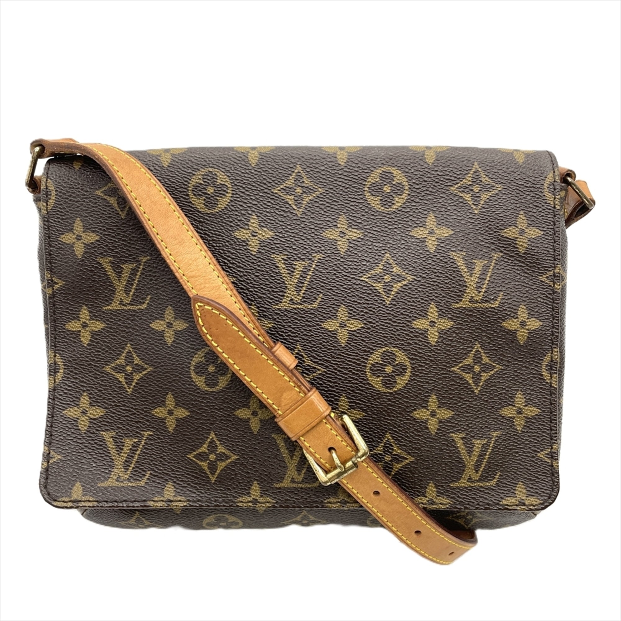 Louis Vuitton Brown Monogram Canvas Shoulder Bag (Pre-Owned)