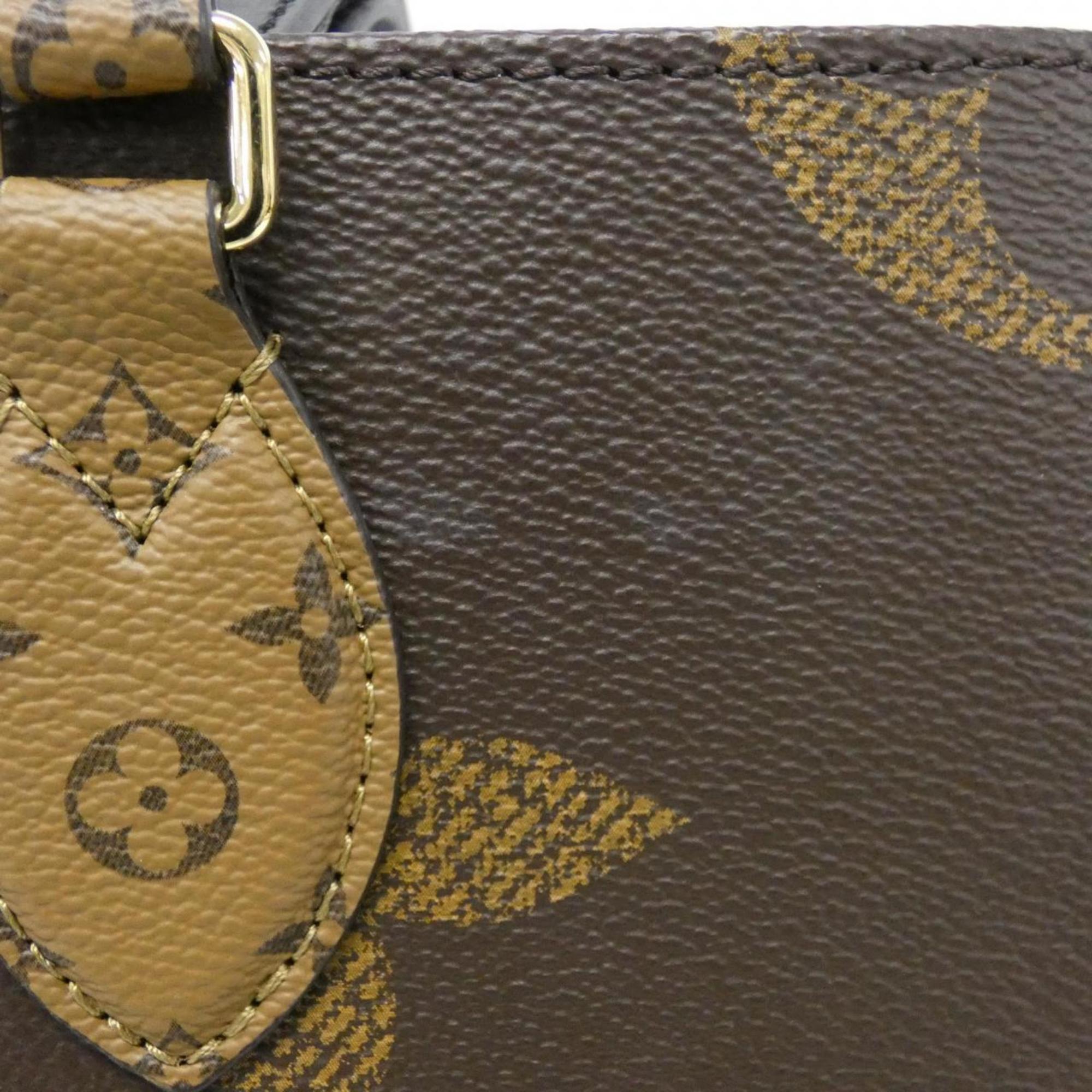 Louis Vuitton Marron Coated Canvas Handbag (Pre-Owned)