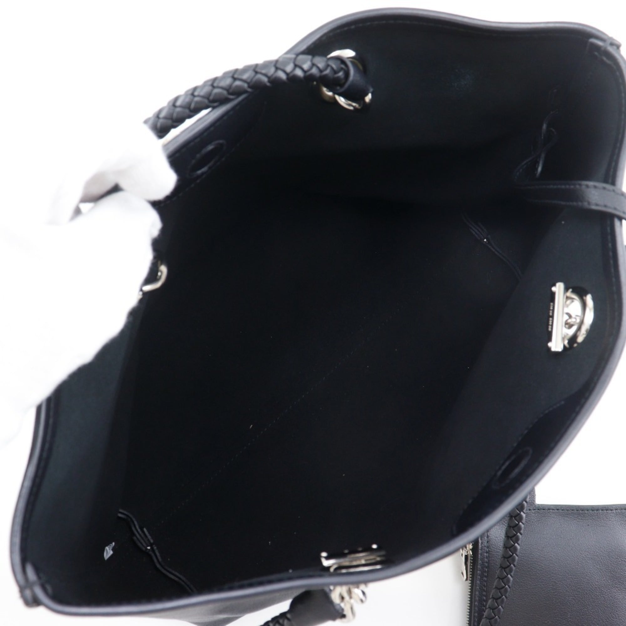 Miu Miu Black Leather Tote Bag (Pre-Owned)