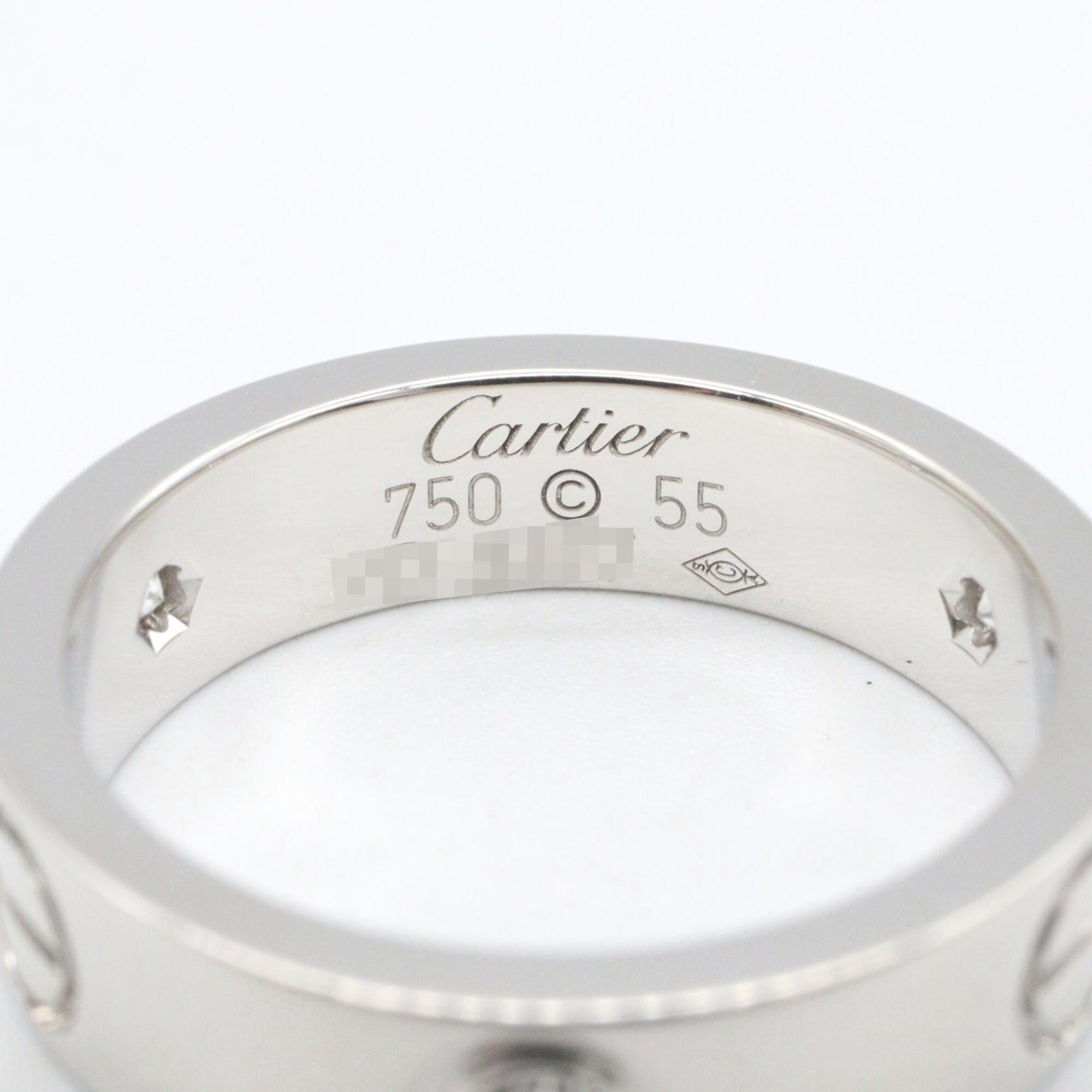 Cartier White Gold White Gold (18K) Band Ring (Pre-Owned)
