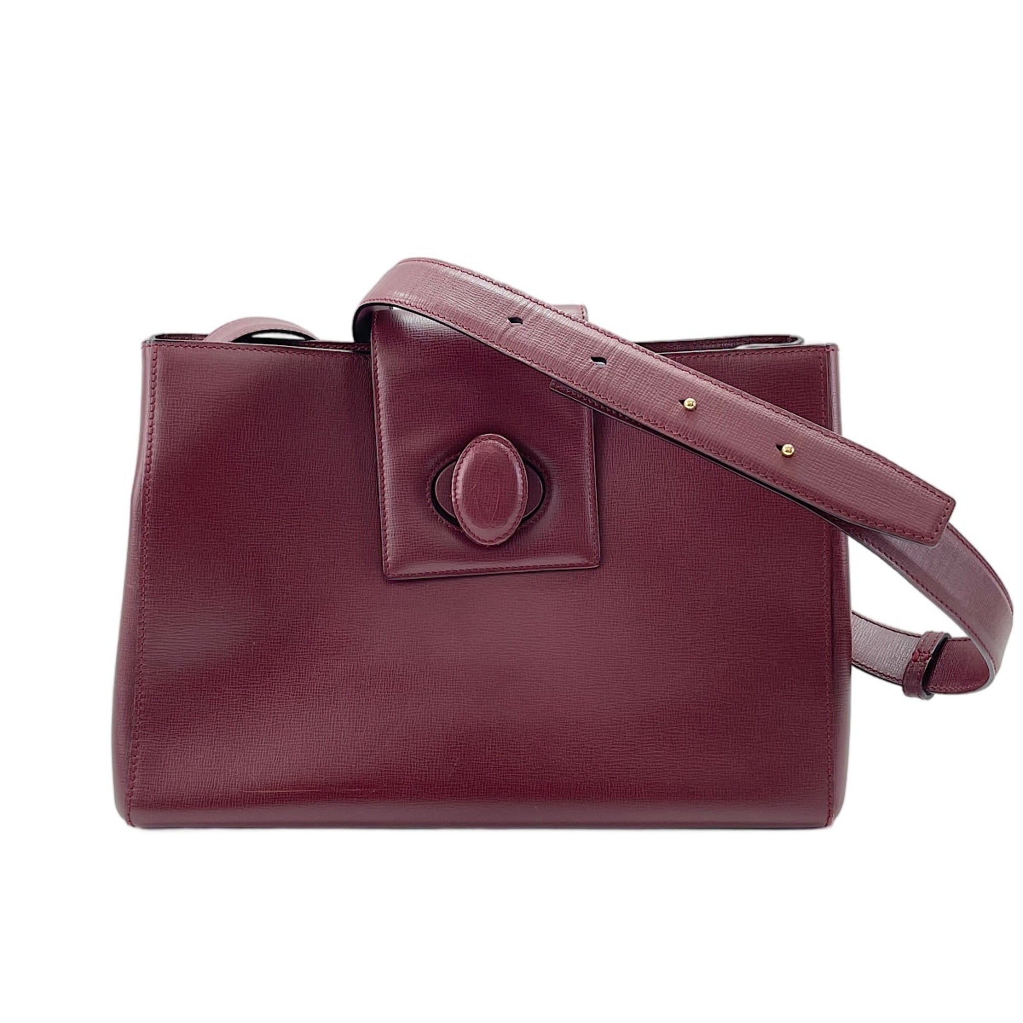 Cartier Must Wine Red Shoulder Bag (Pre-Owned)