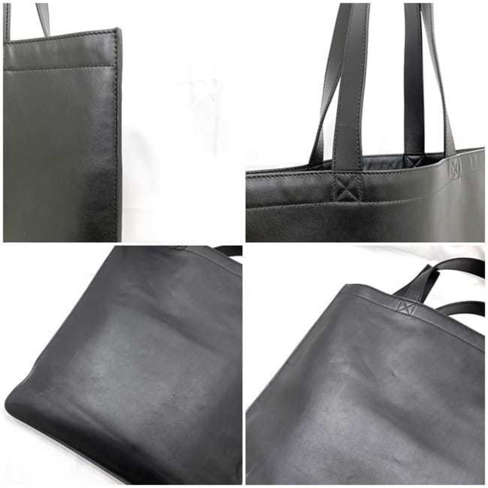 Fendi Black Leather Tote Bag (Pre-Owned)