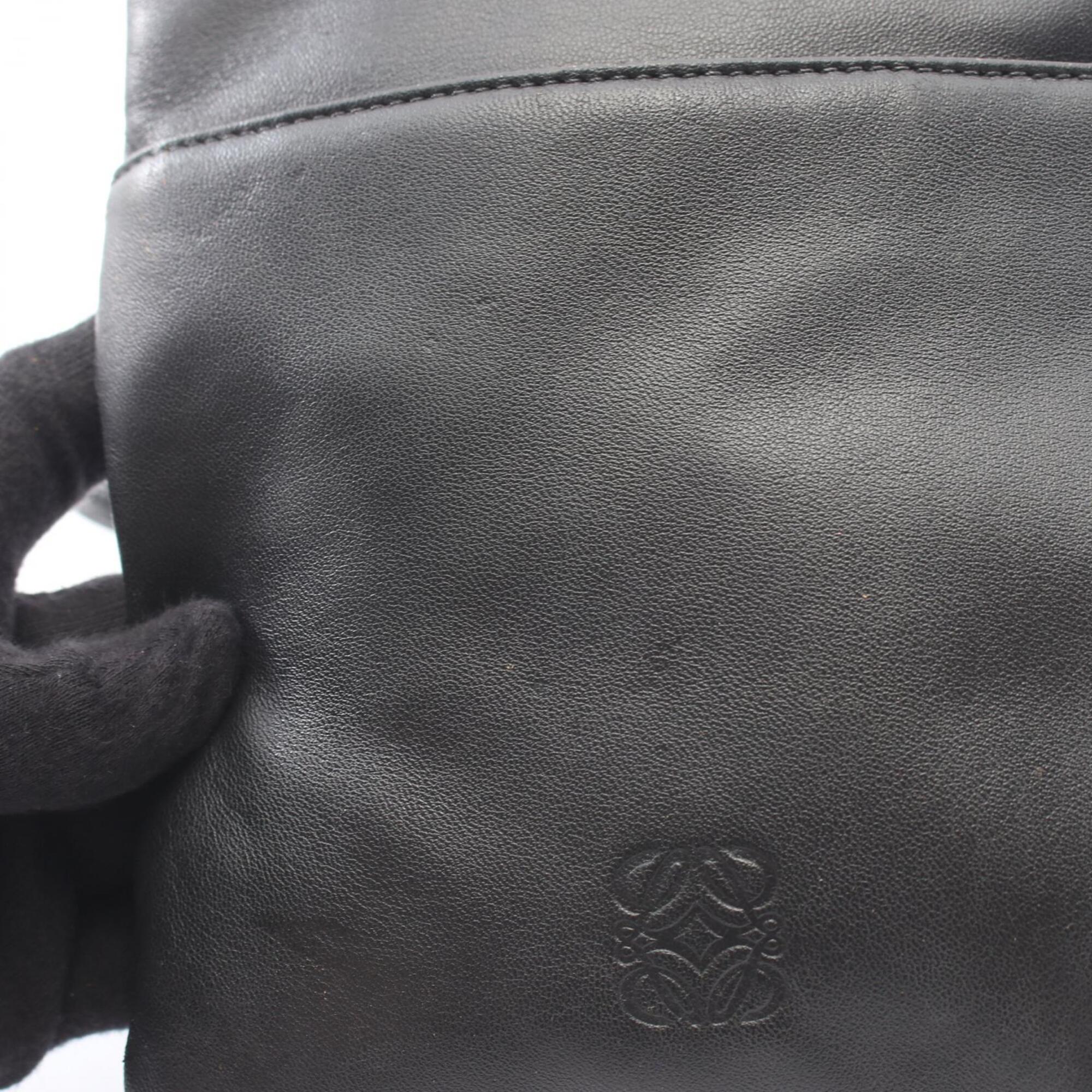 Loewe Black Leather Handbag Shoulder Bag (Pre-Owned)