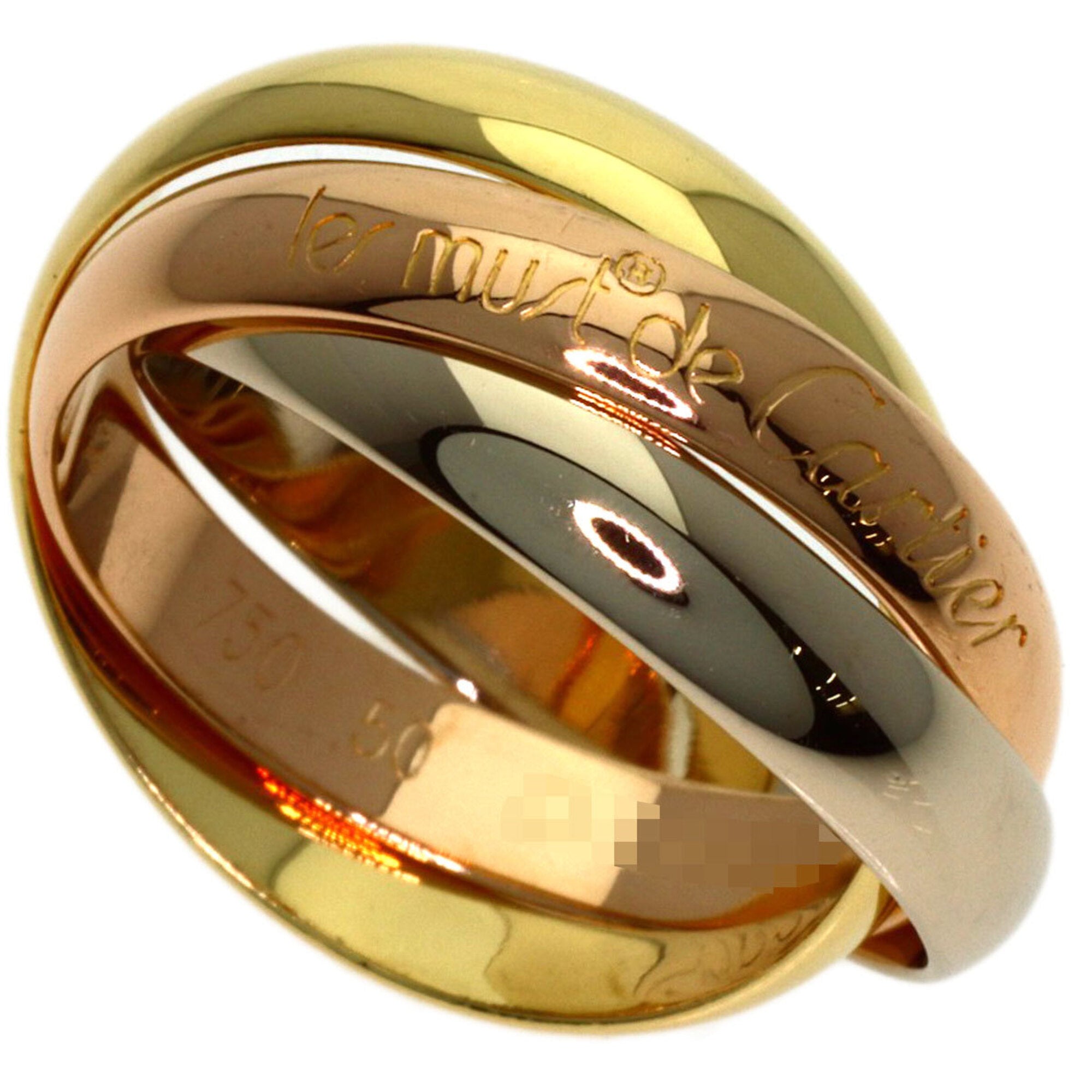 Cartier Trinity Yellow Gold (18K) Pink Gold (18K) White Gold (18K) Band Ring (Pre-Owned)
