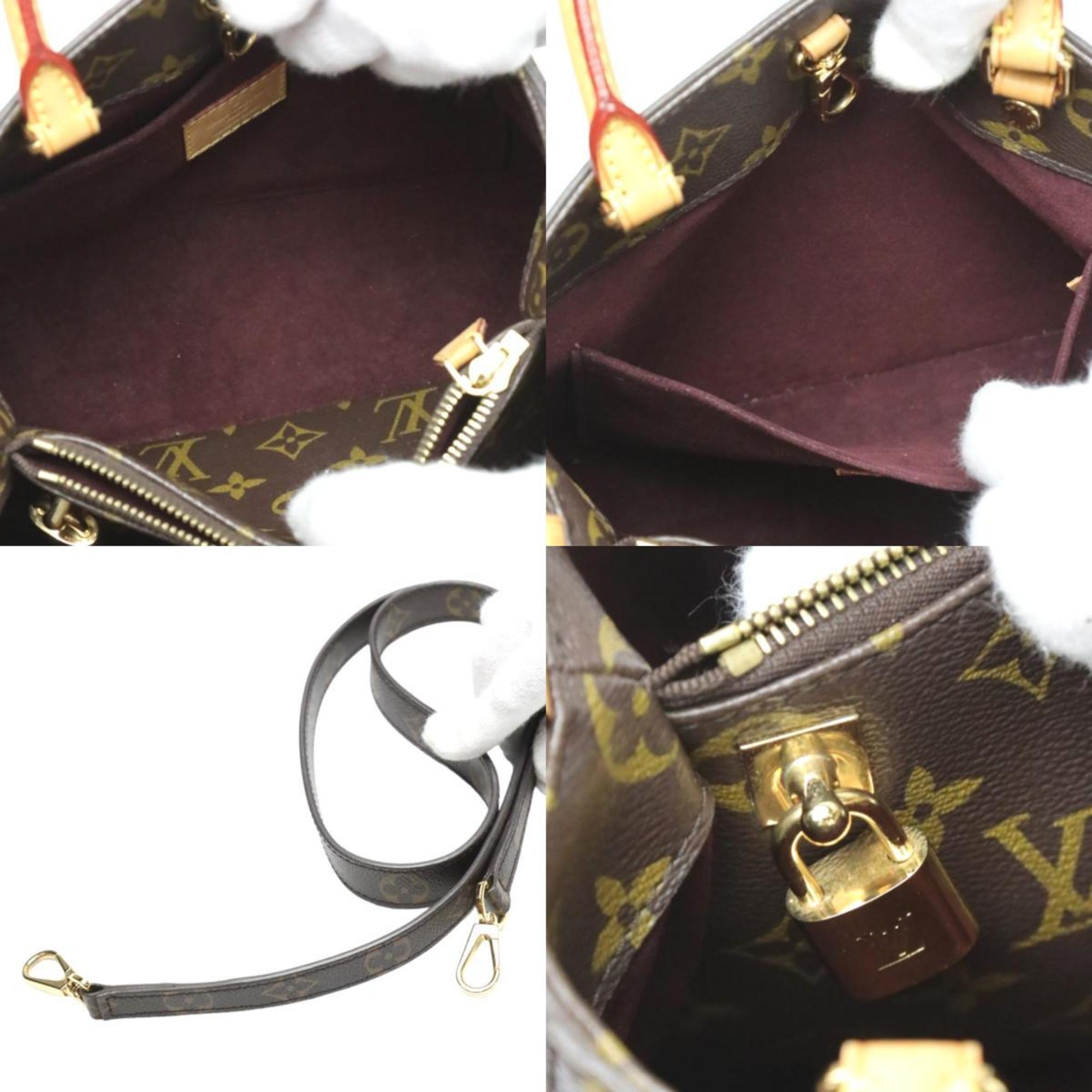 Louis Vuitton Brown Monogram Canvas Handbag Shoulder Bag (Pre-Owned)