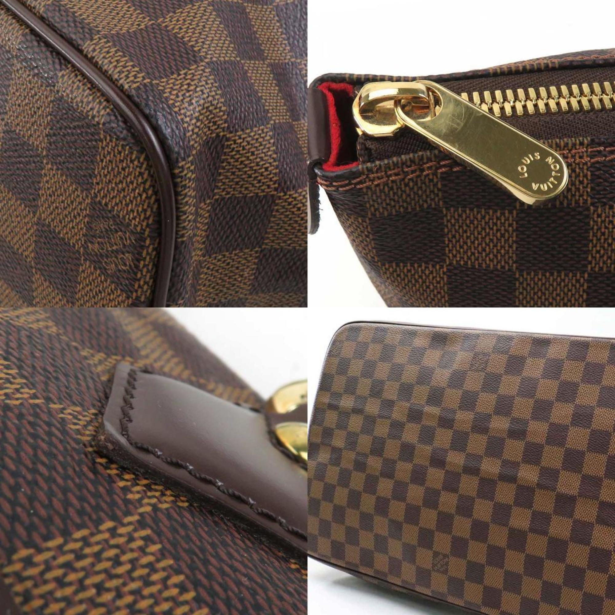Louis Vuitton Damier Canvas Ebene Damier Canvas Shoulder Bag (Pre-Owned)