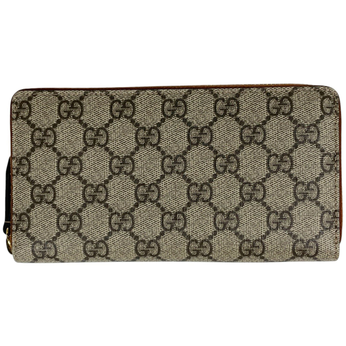 Gucci Beige Gg Supreme Long Wallet (Bi-Fold) (Pre-Owned)
