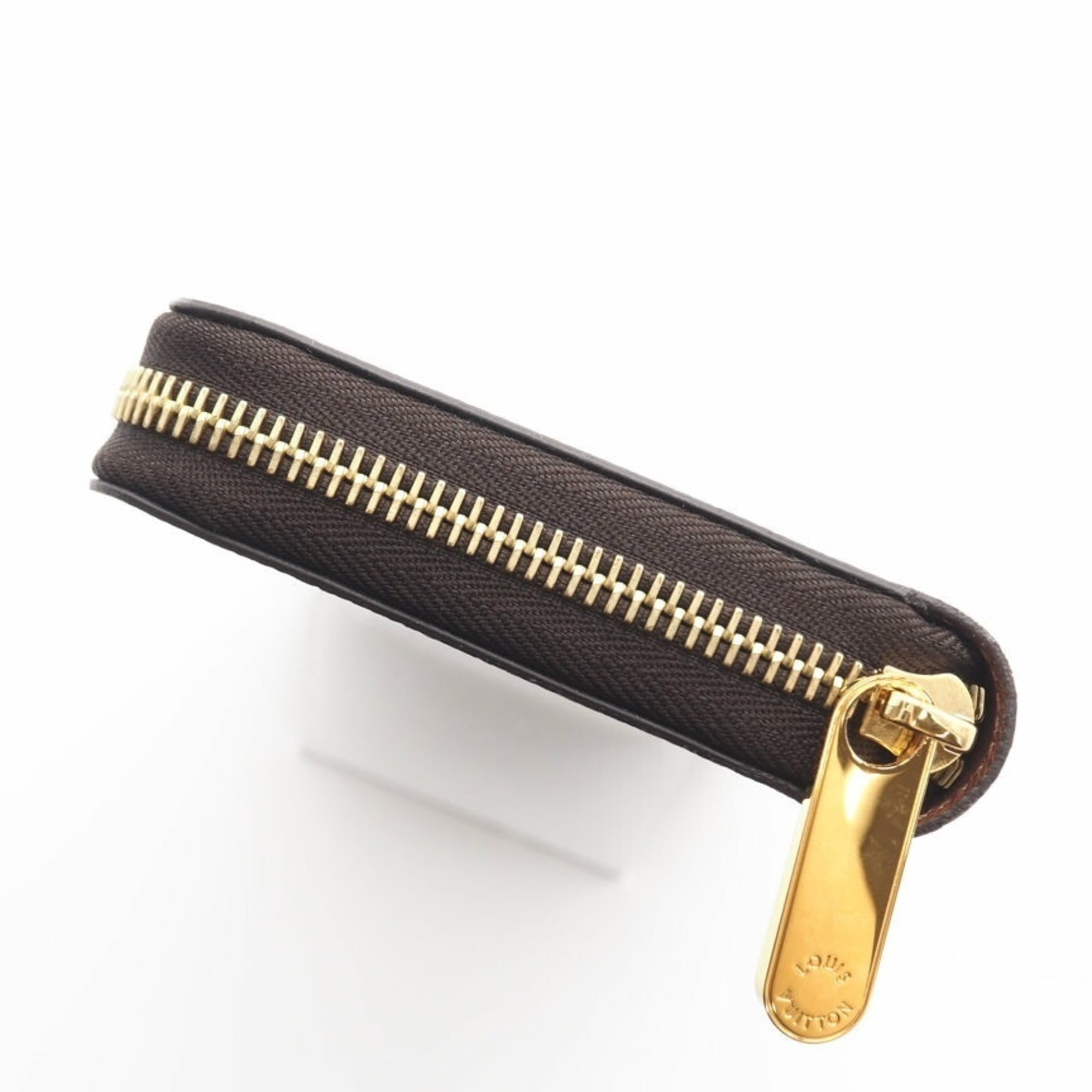 Louis Vuitton Monogram Beige Brown Coated Canvas Long Wallet (Bi-Fold) (Pre-Owned)