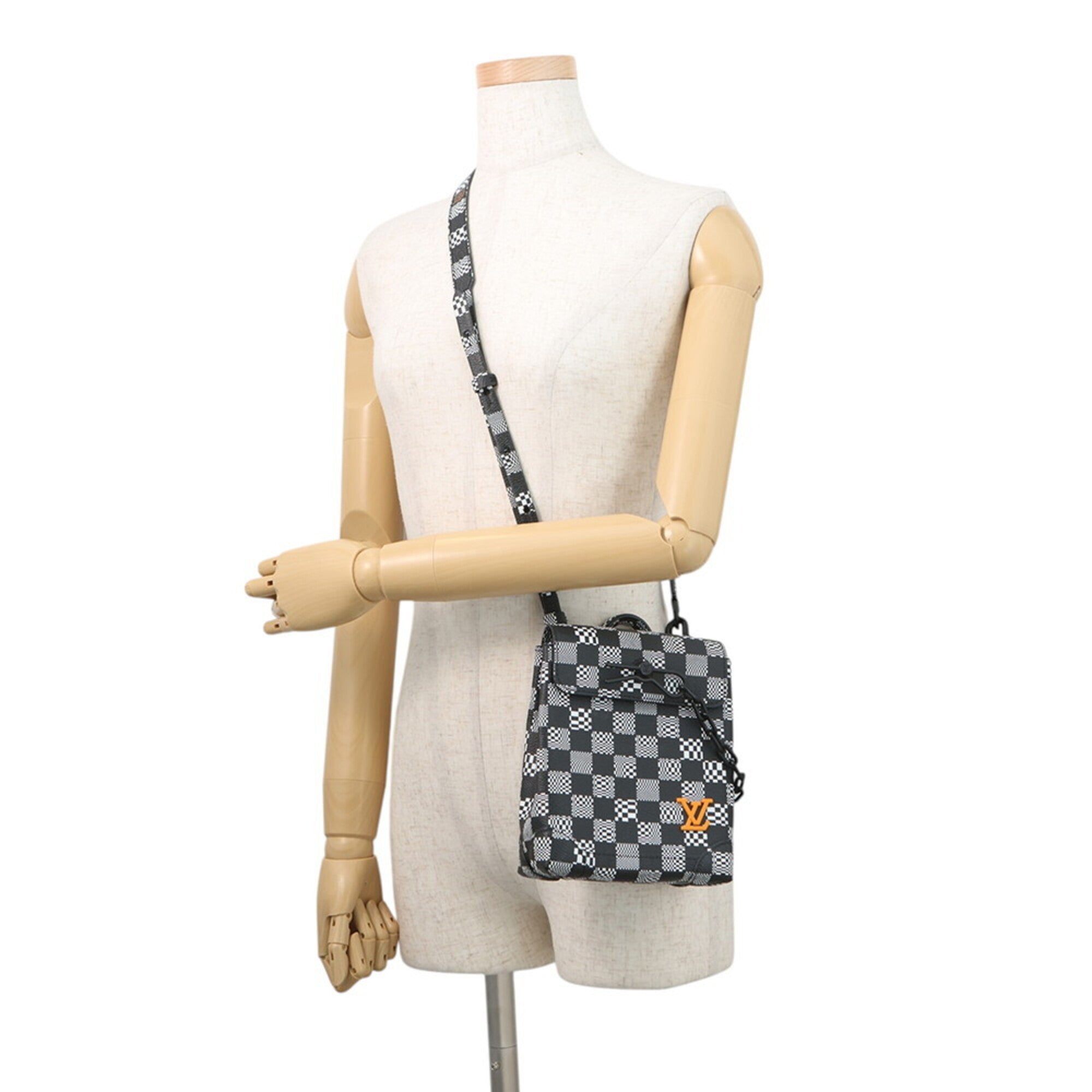 Louis Vuitton Black Blanc Noir Handbag Shoulder Bag (Pre-Owned)