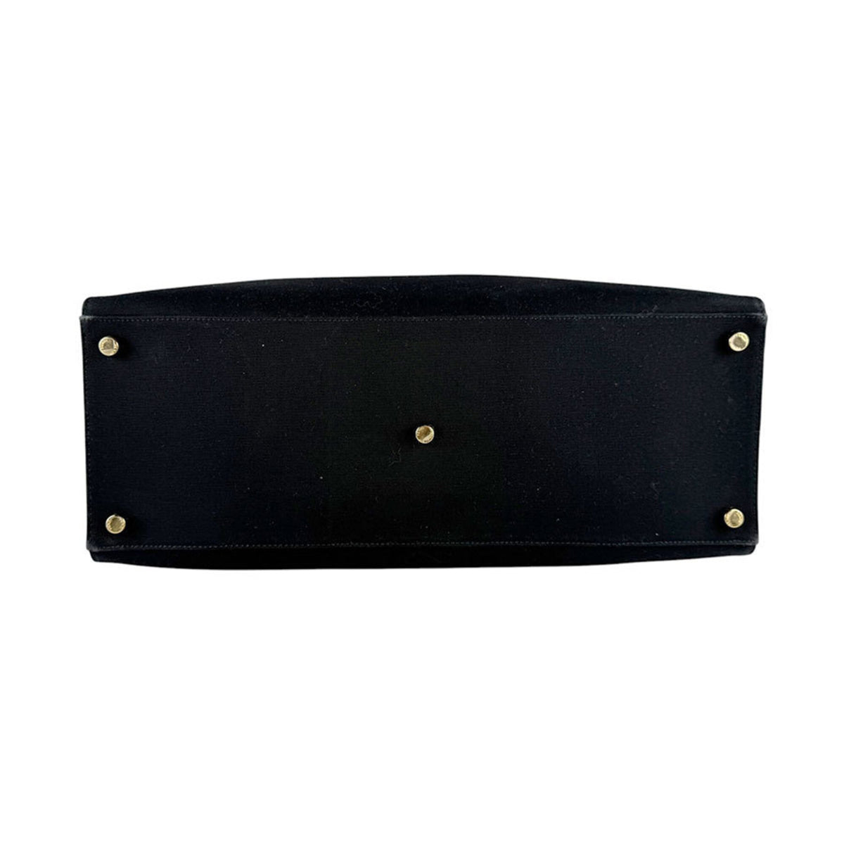 Fendi Black Gold Canvas Handbag Shoulder Bag (Pre-Owned)