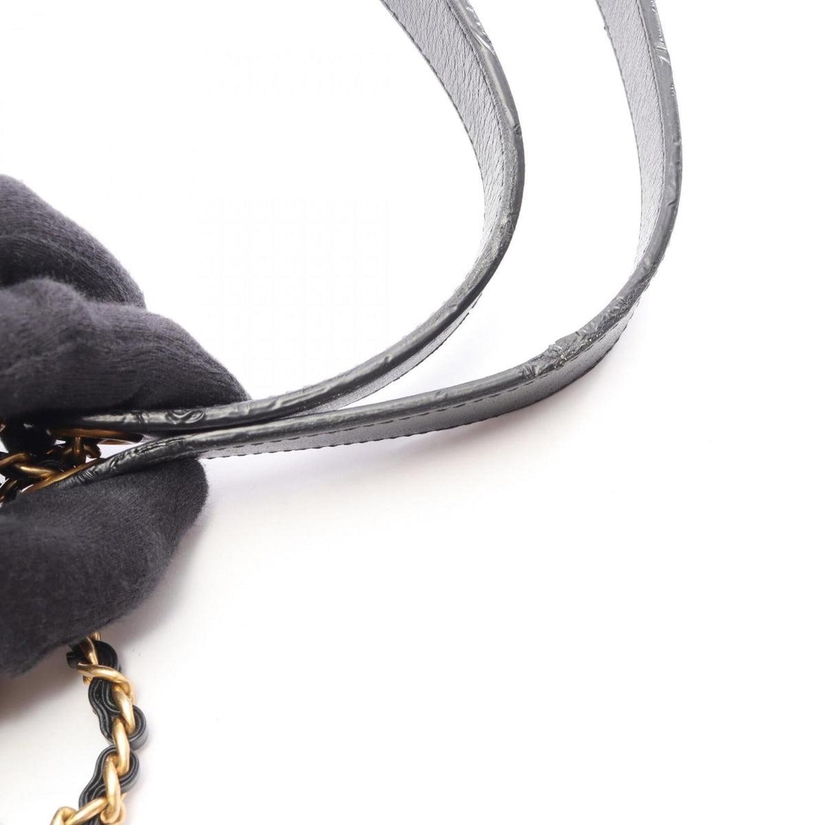 Chanel Matelasse Black Leather Handbag Shoulder Bag (Pre-Owned)