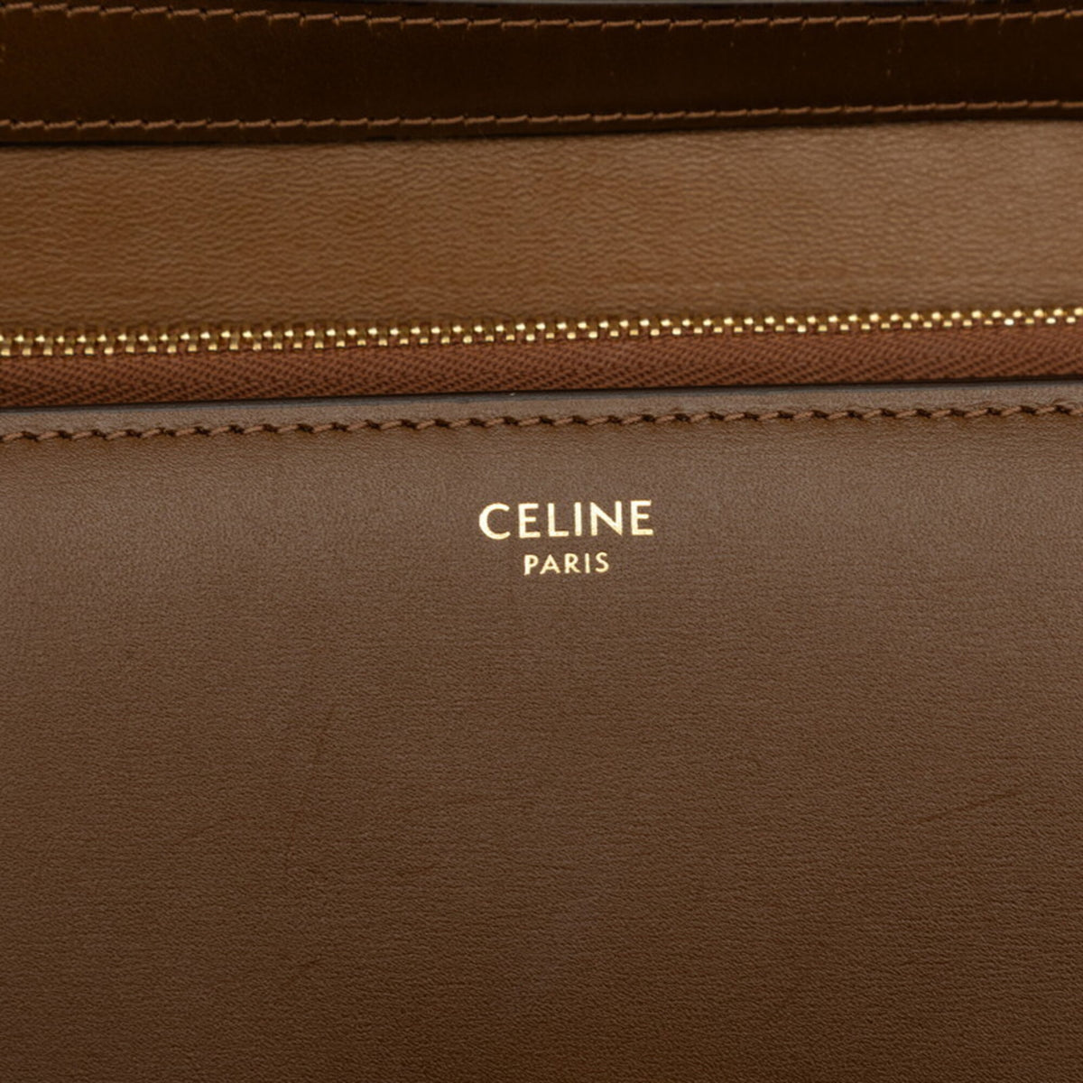 Celine Brown Leather Shoulder Bag (Pre-Owned)