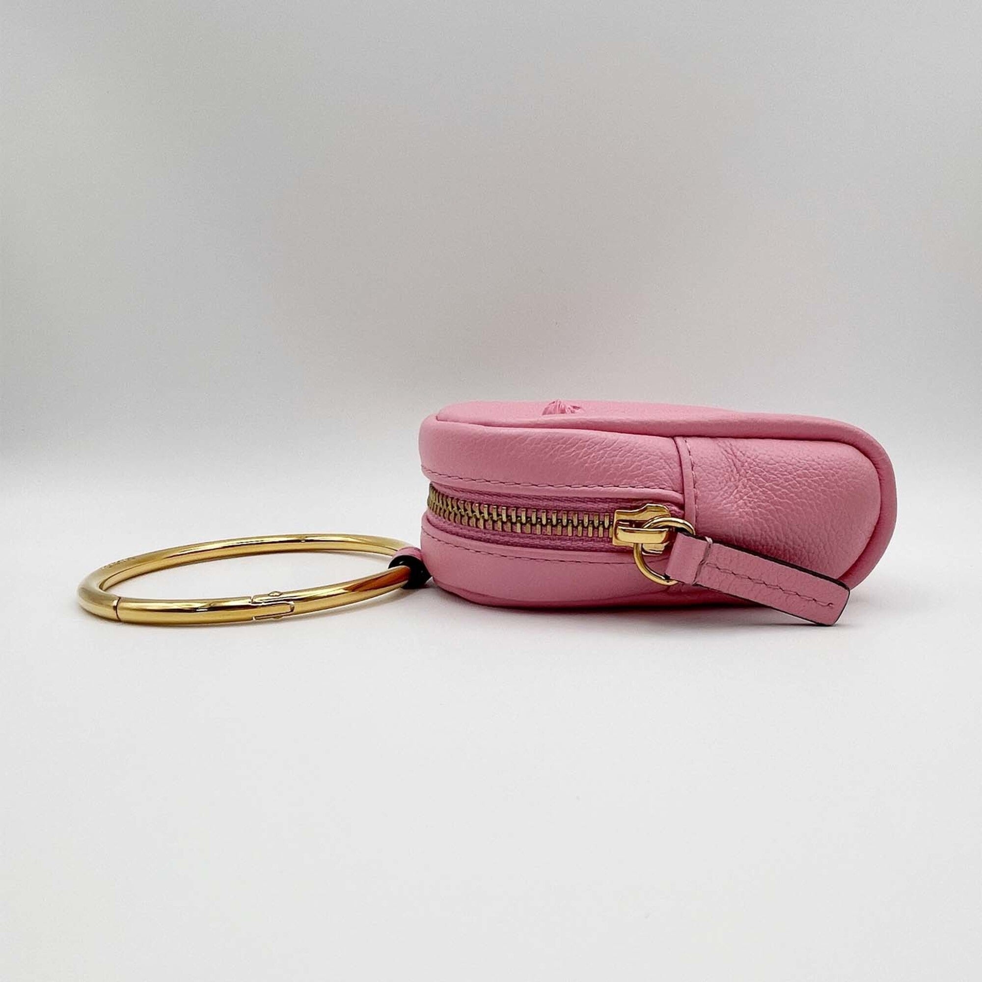 Versace Pink Leather Pouch (Pre-Owned)